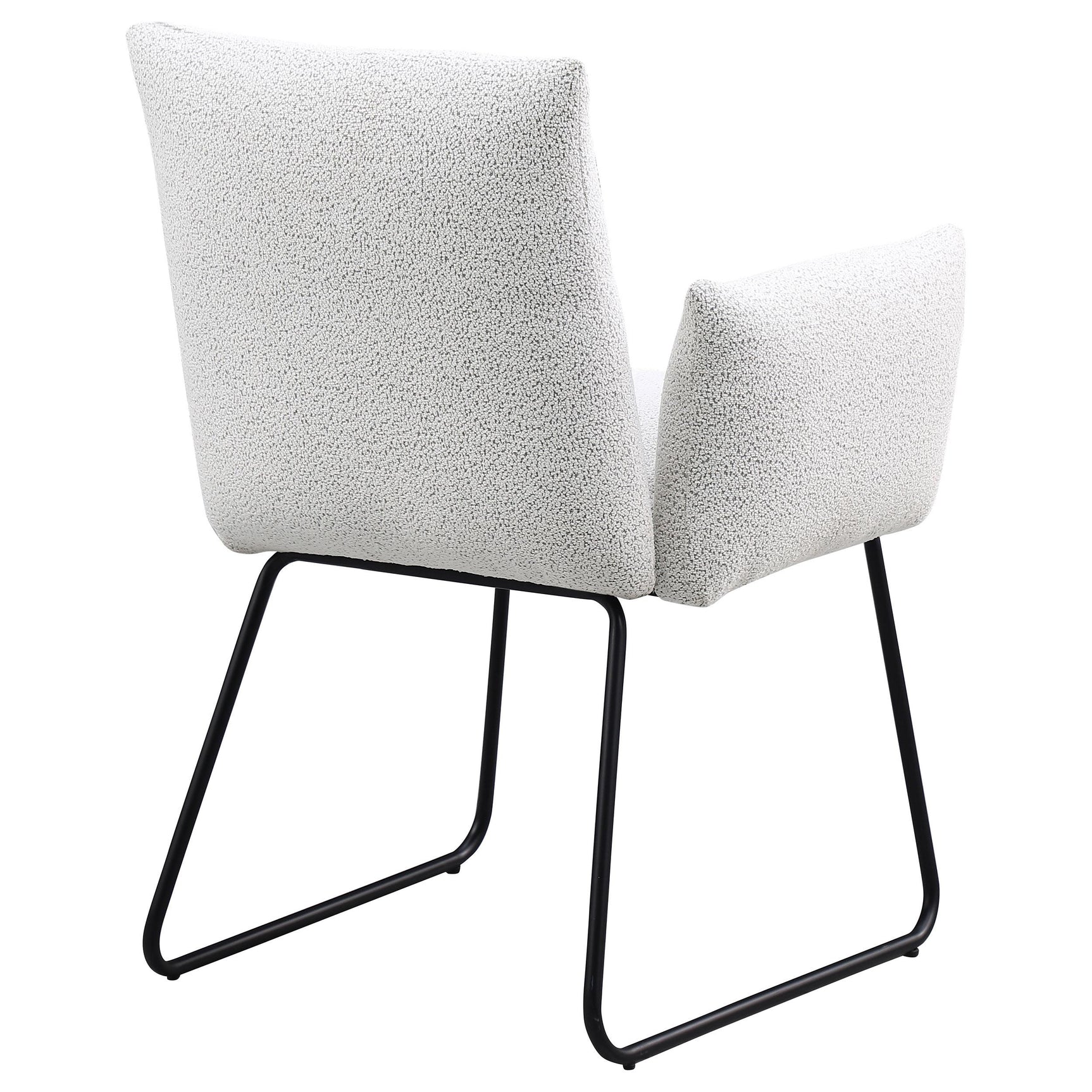 Ackland light grey upholstered dining side chair set of 2 seat angle