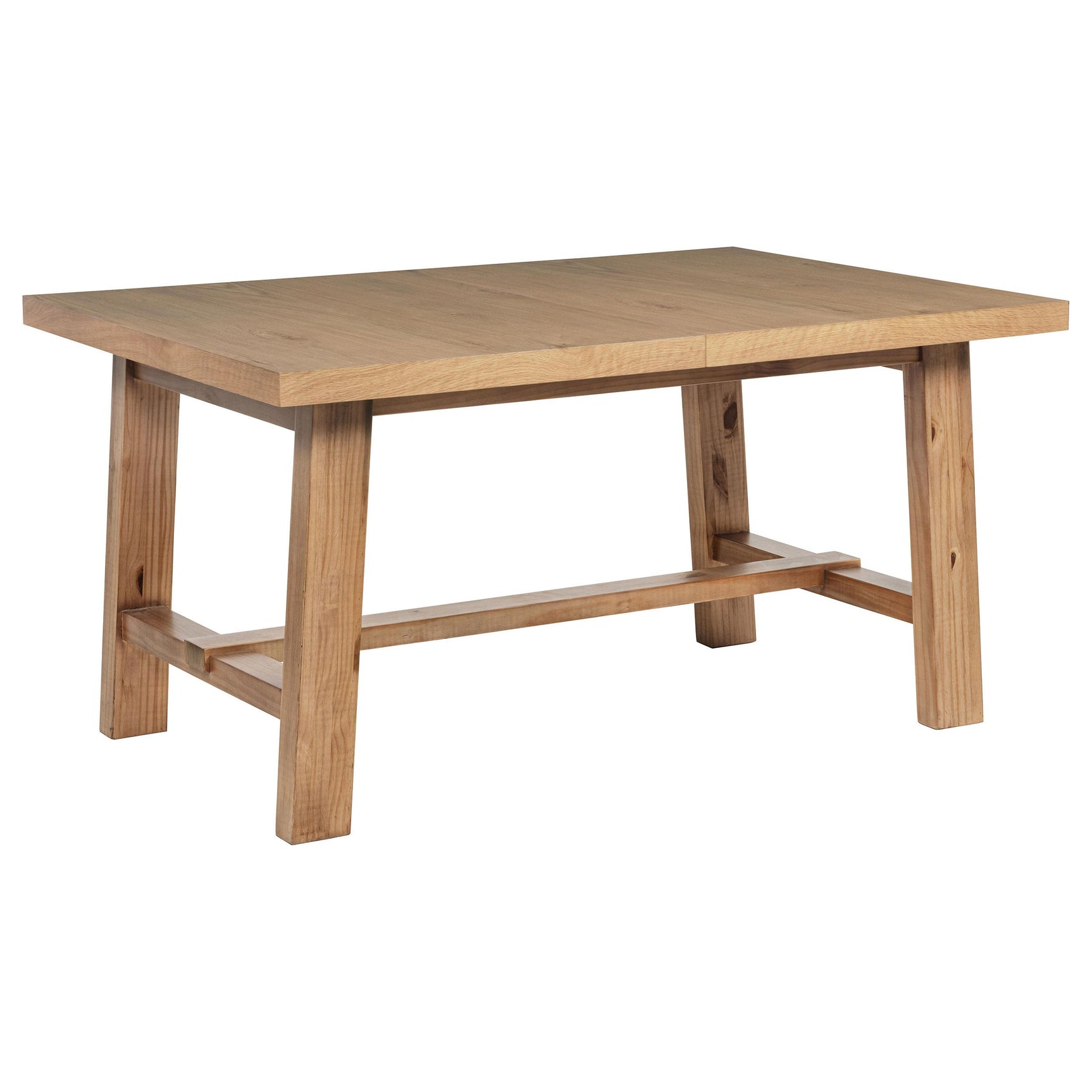 View of square edge profile on Middleton table top