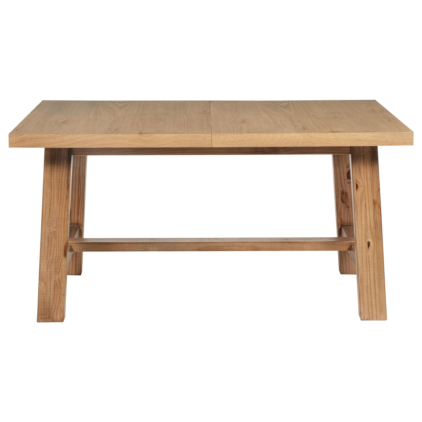 Table legs and wood-on-metal glides detail