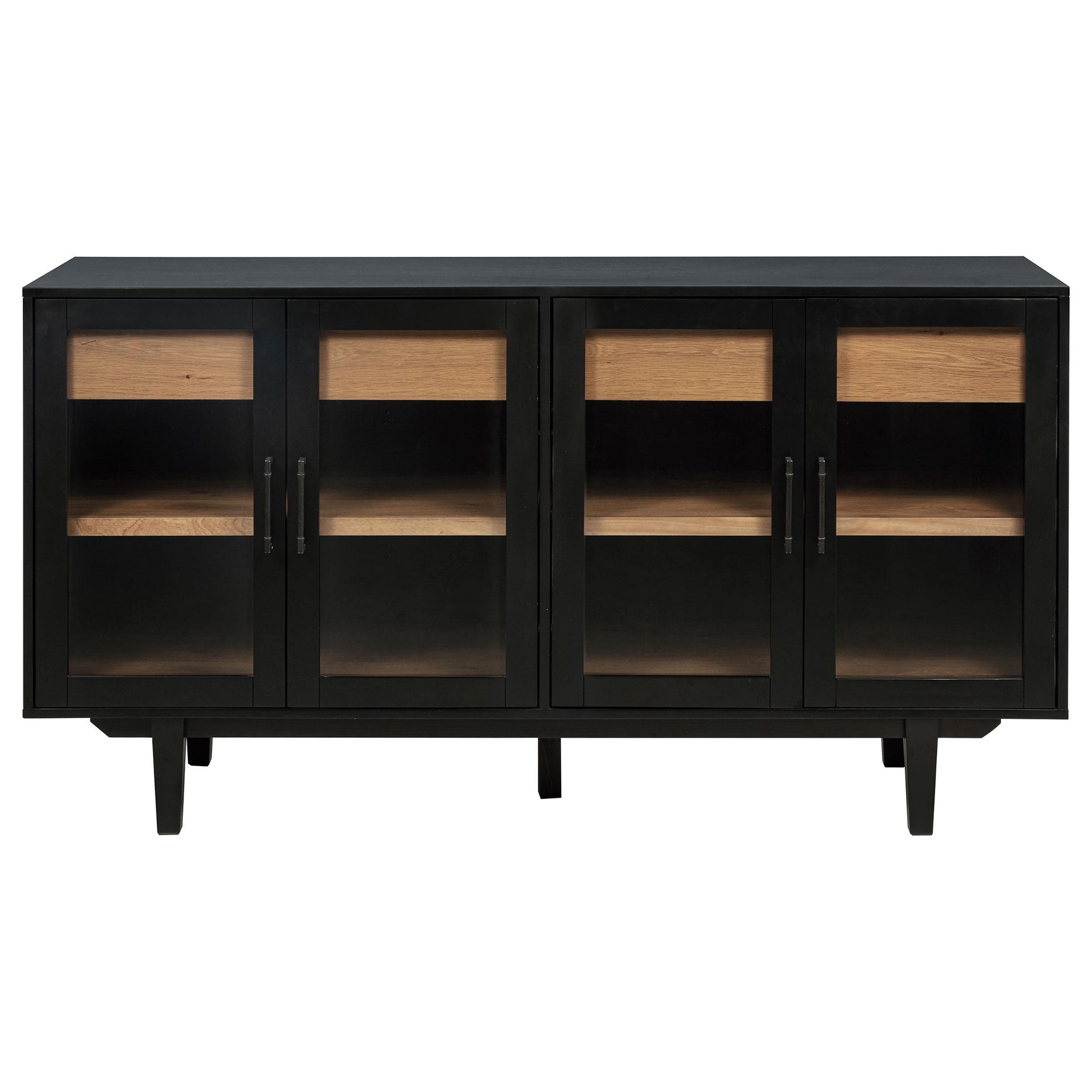 Middleton sideboard top drawers open with felt lining