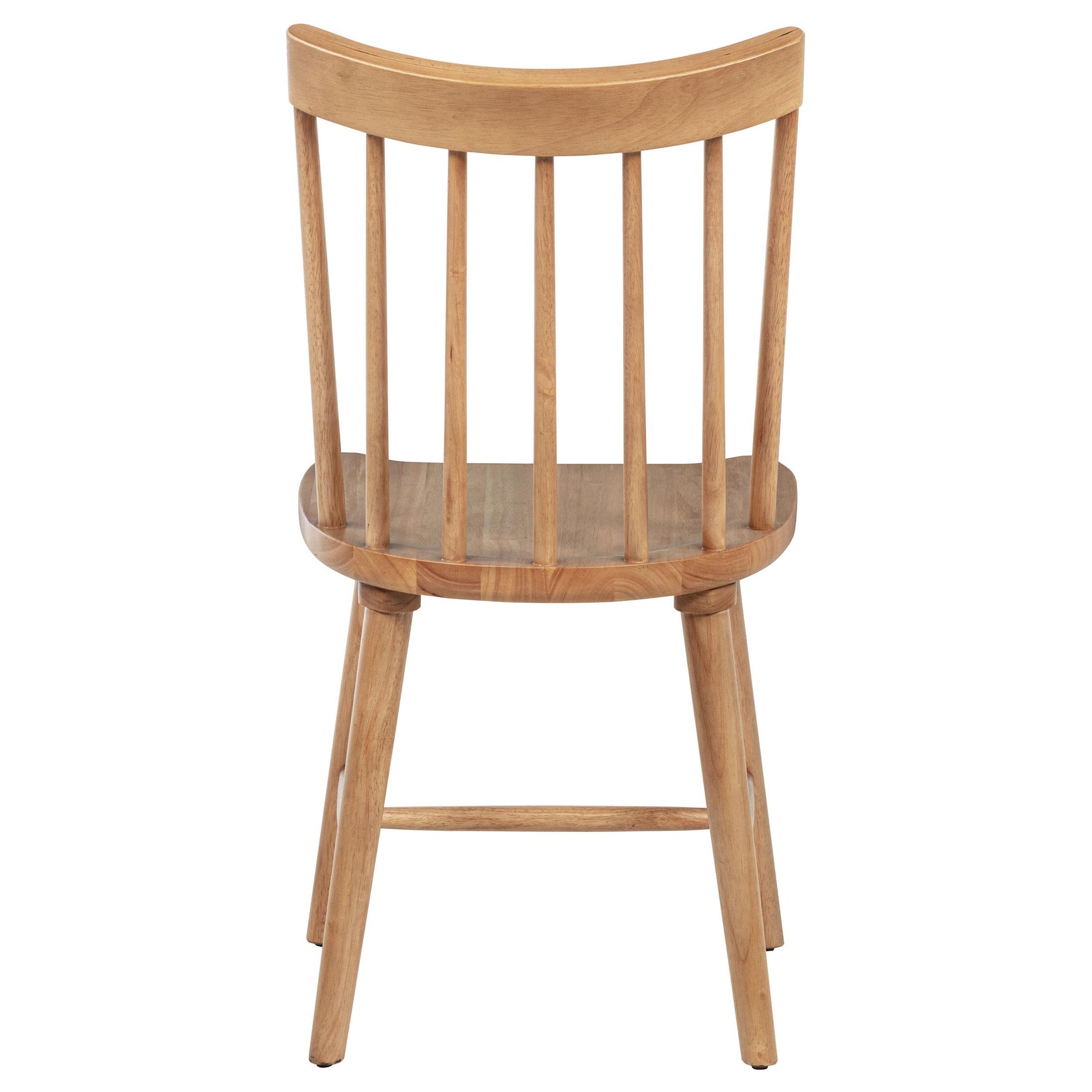 Contoured scooping seat of Middleton dining chair