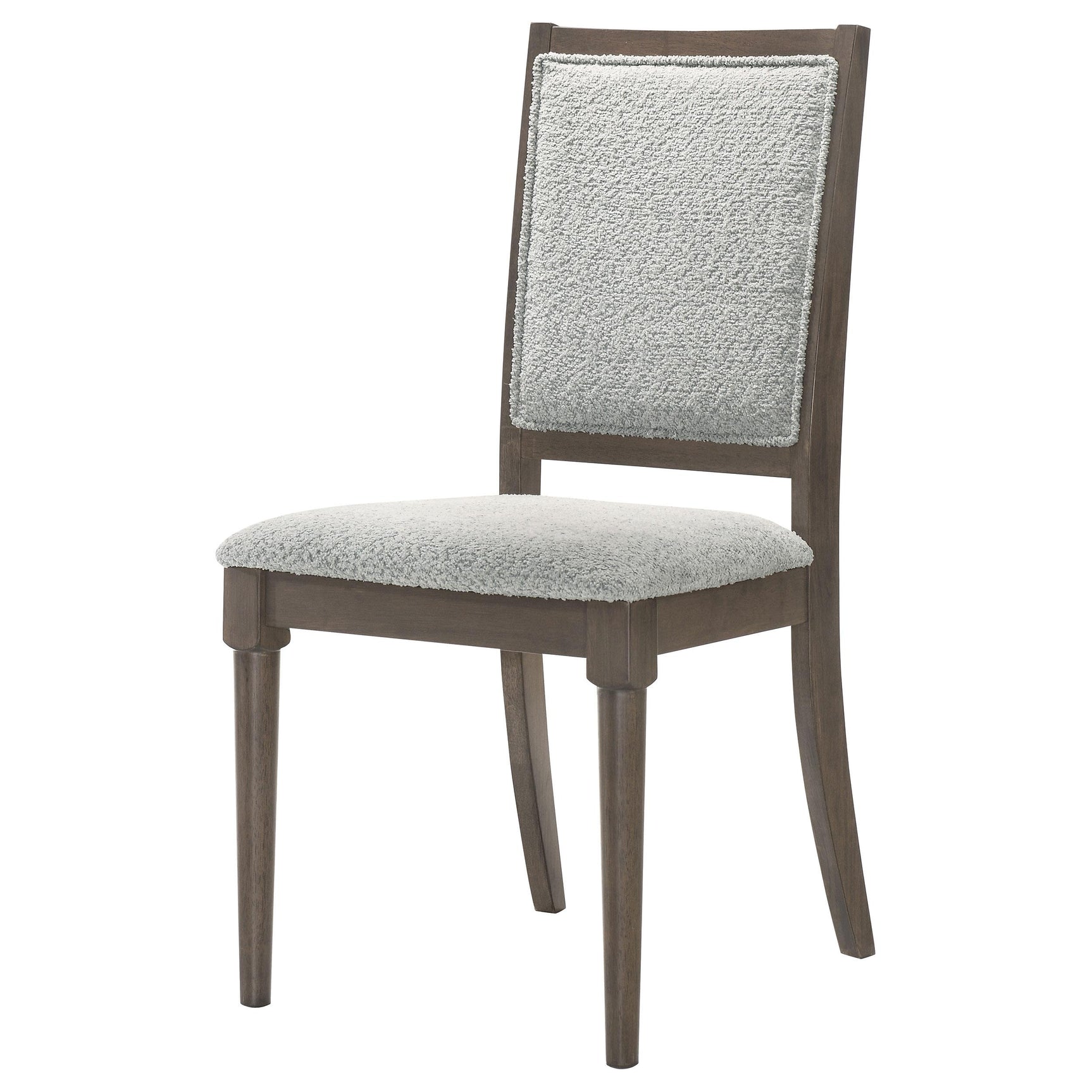 Onslow Upholstered Dining Side Chair dark brown seat close-up
