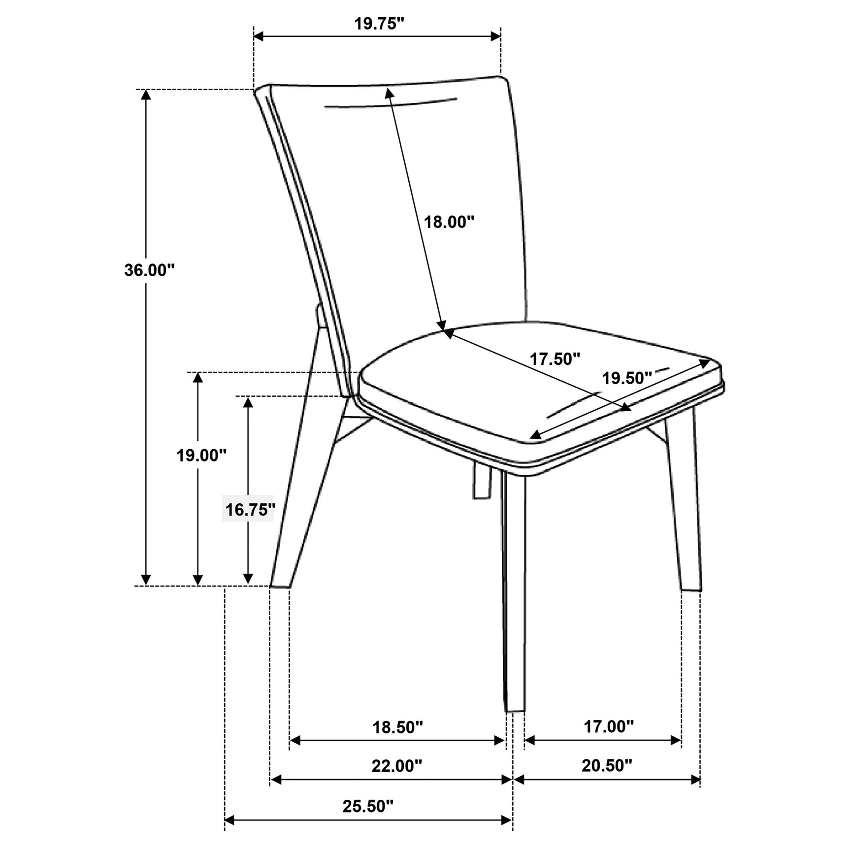 Room view focusing on Biloxi chair seating