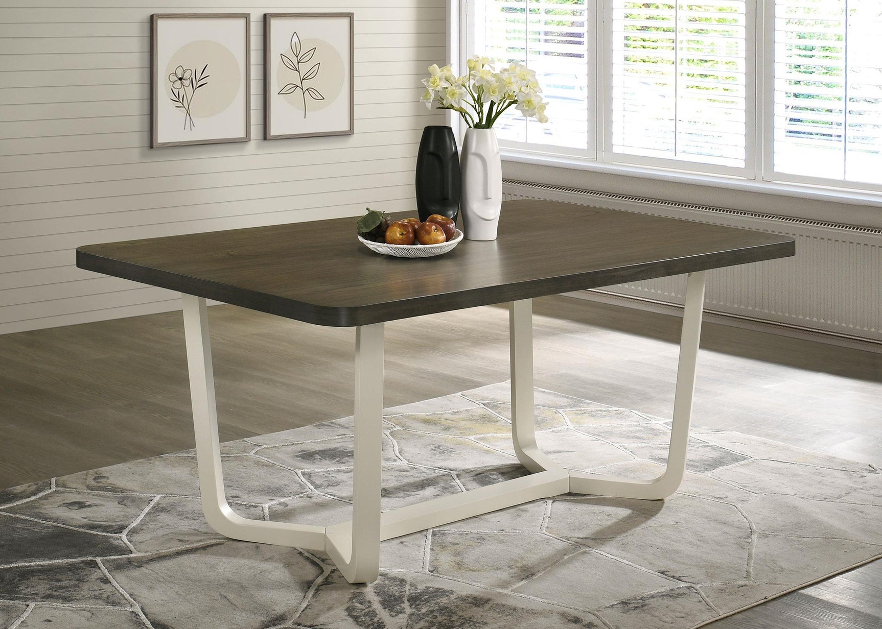 Biloxi dining table closeup of wood grain