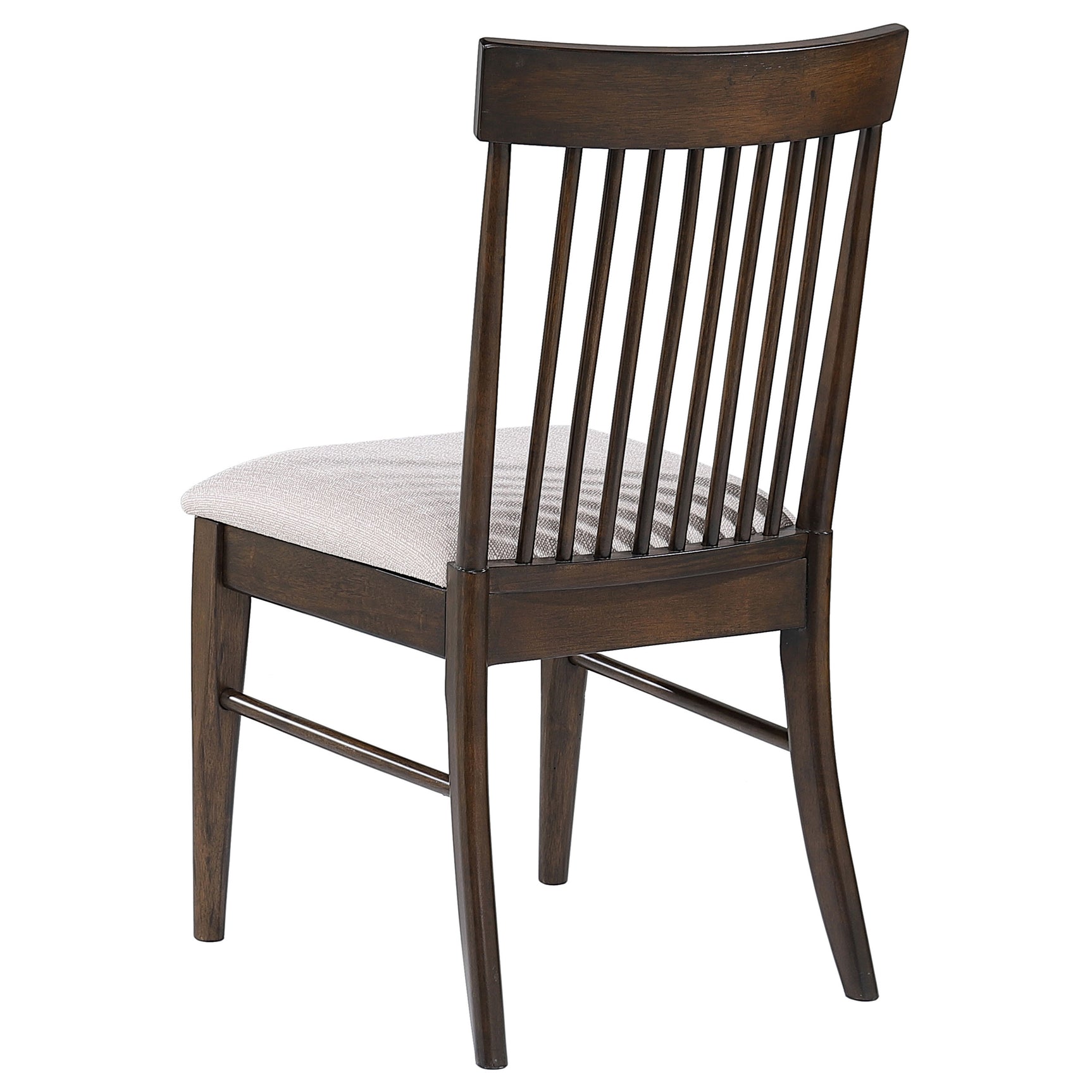 Close-up detail of table leg and chairs