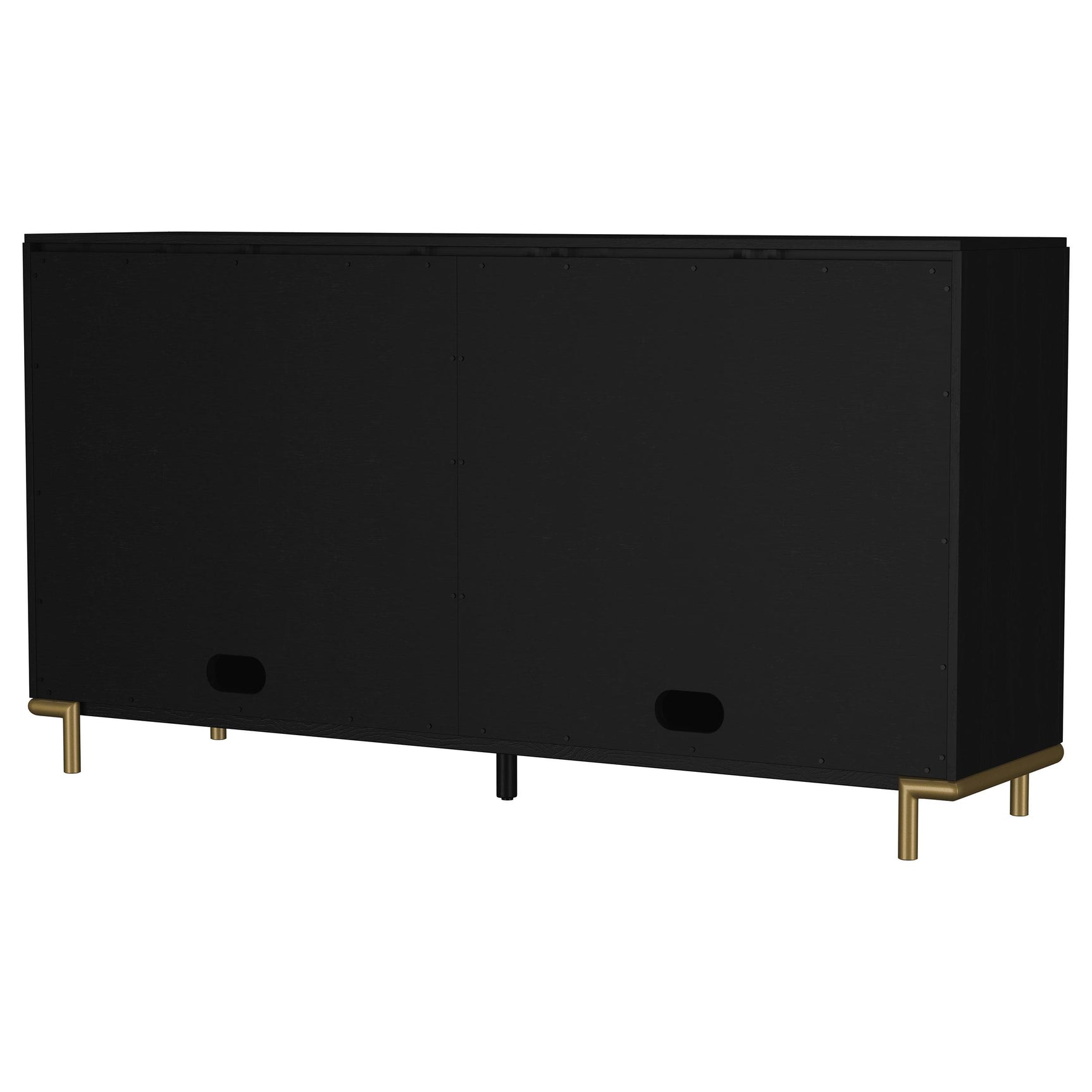 Sideboard backside view showing construction