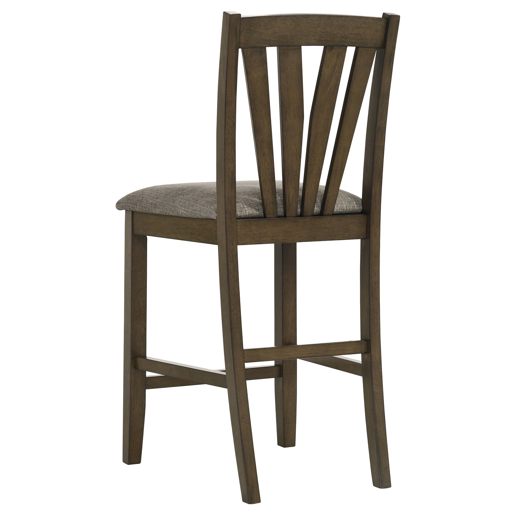 Detail of chair back design on Canfield Brown set