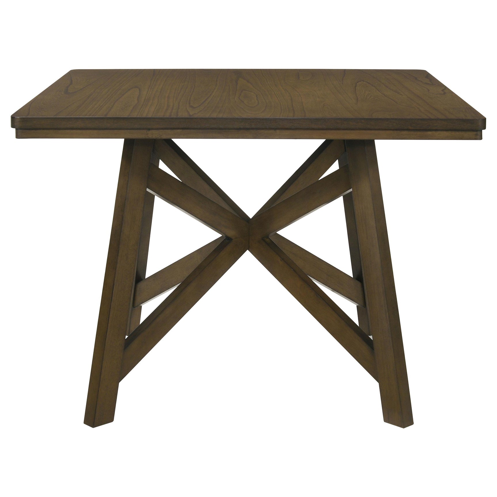 Close-up of natural wood grain pattern on Canfield table