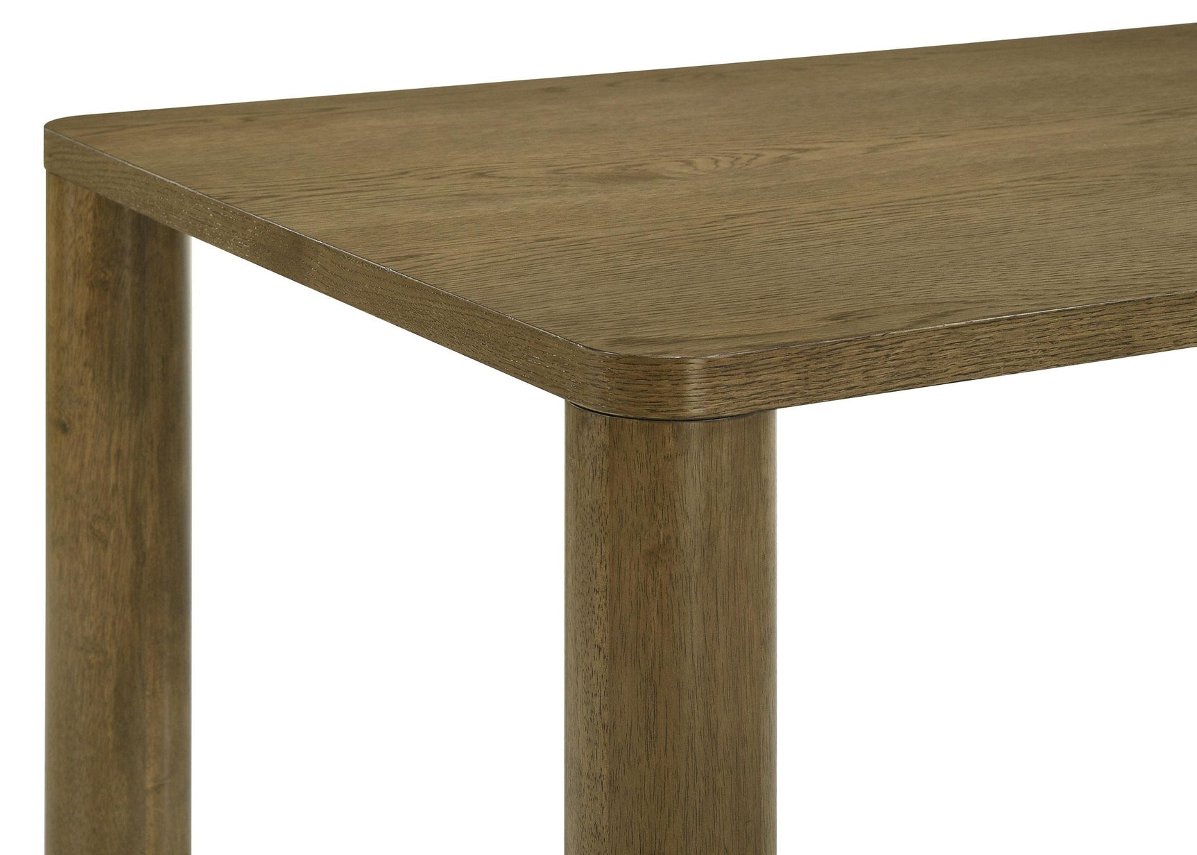 Castlewood table showing assembly hardware detail
