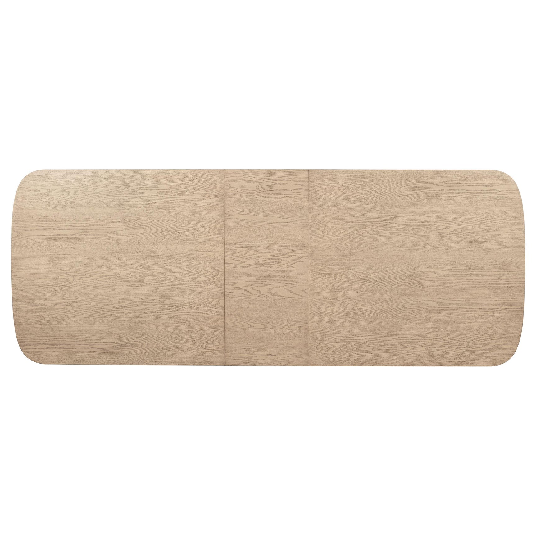 Rectangular dining table set with chairs in beige oak