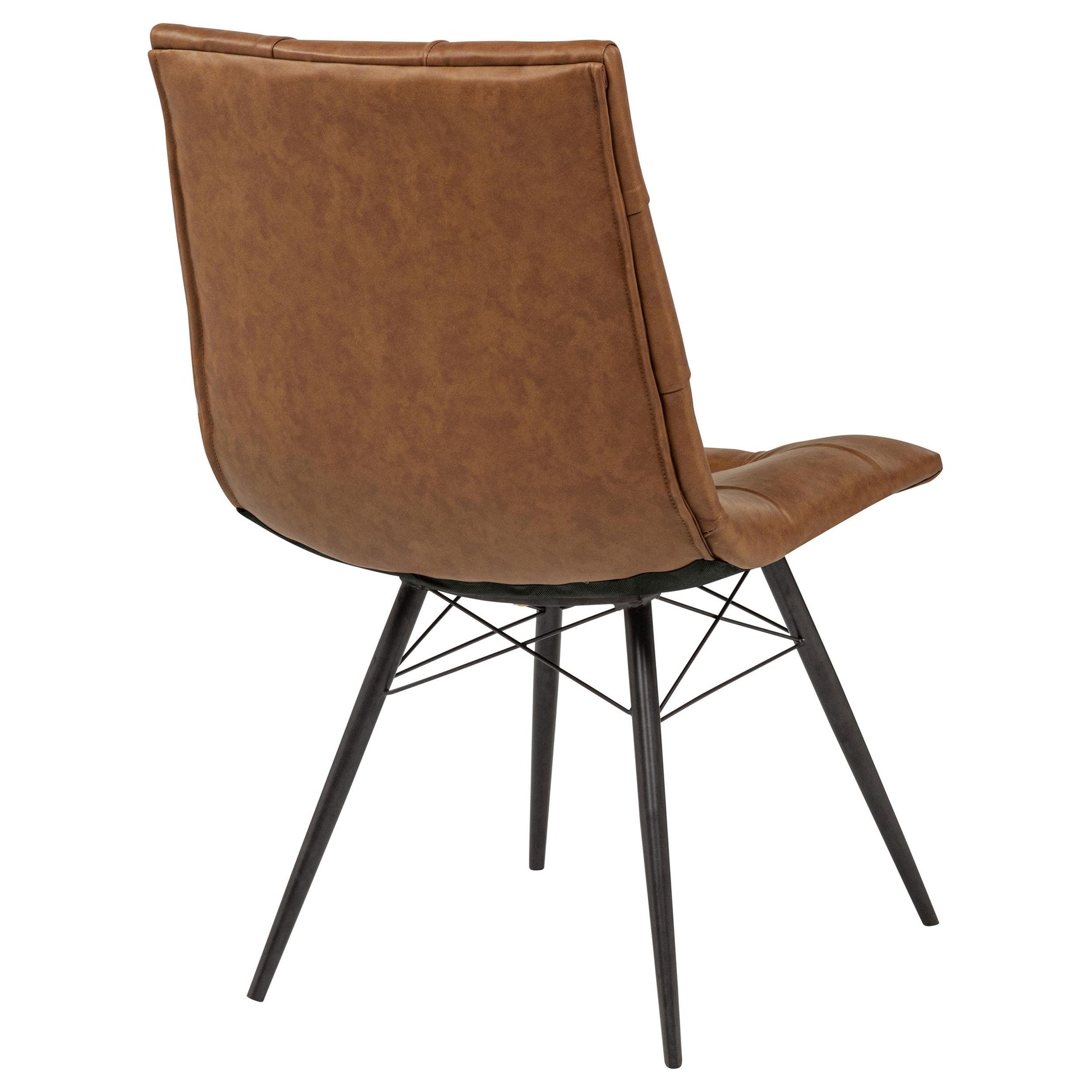 Top view showing gently reclined back of Aiken dining chair