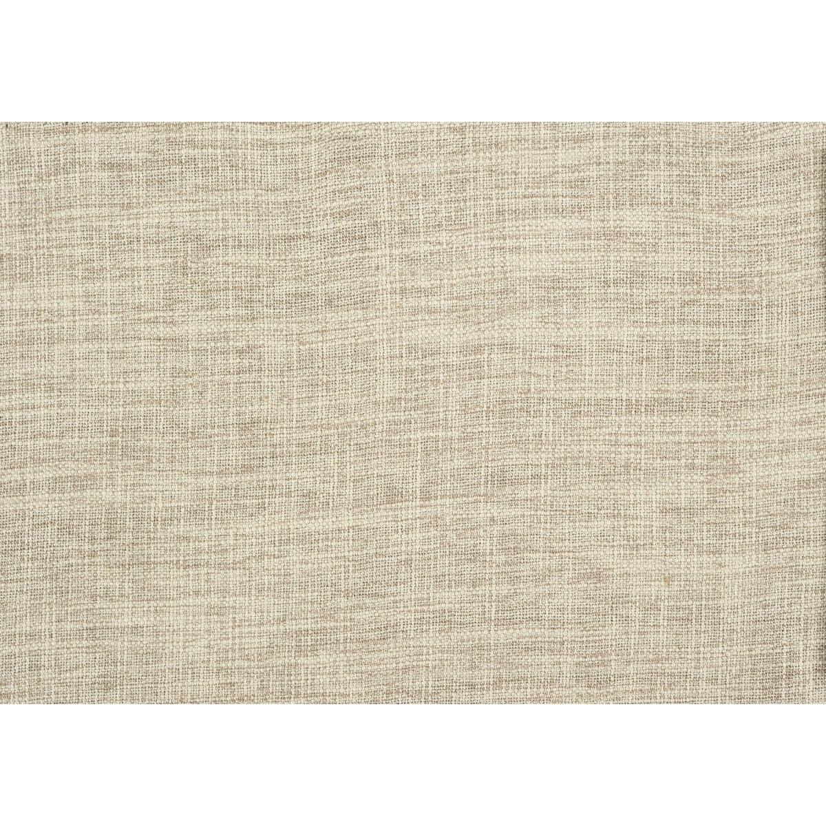 Fabric swatch texture of beige polyester upholstery