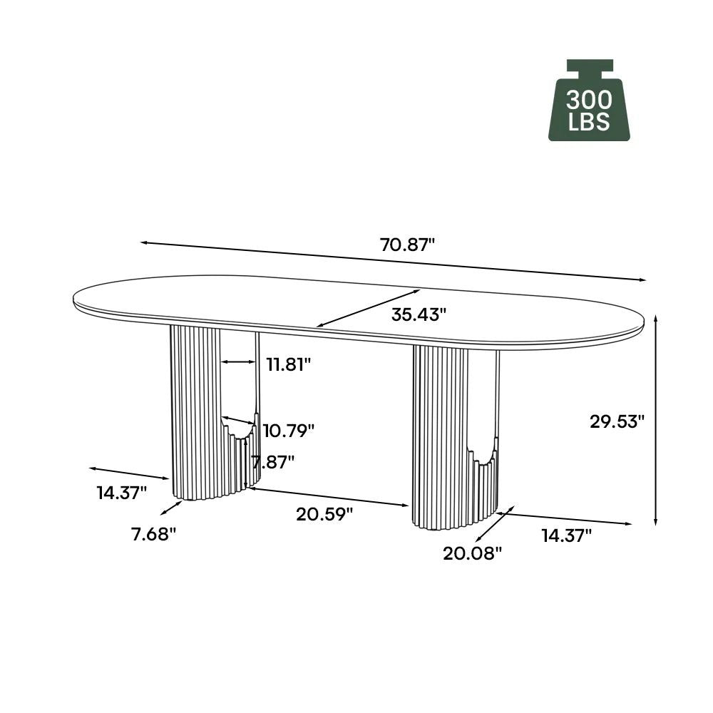 Zoom on table edge with clean white sintered stone