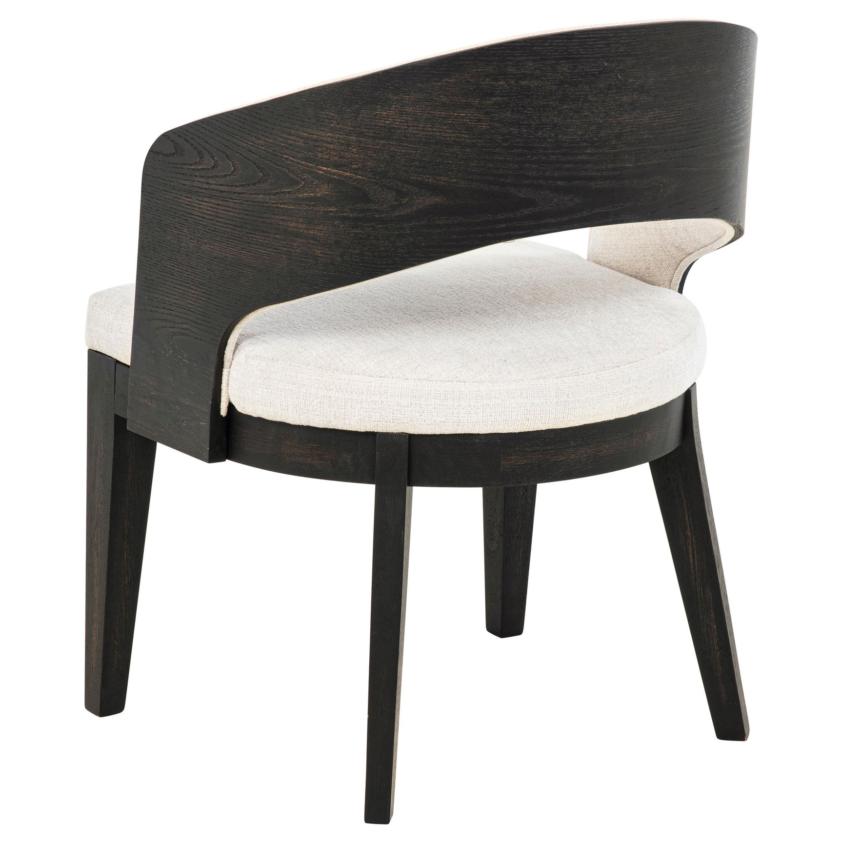 Leandro chair backrest wrapped in cream fabric