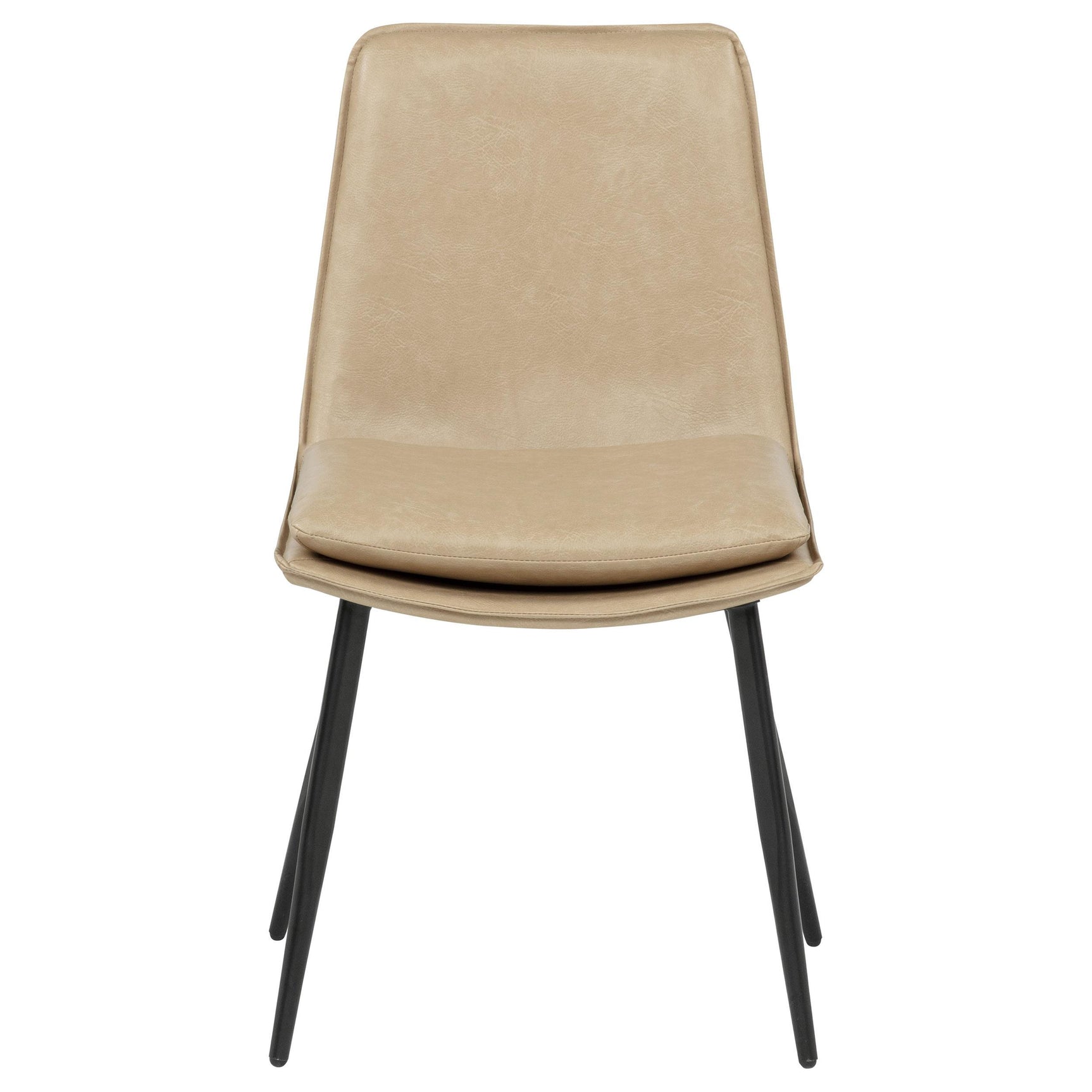 Back view of Ortega tan dining chair