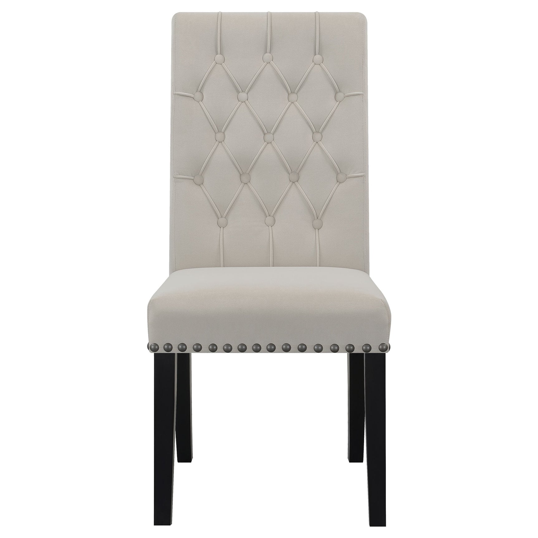 Detail shot of Suzanne chair and table finish