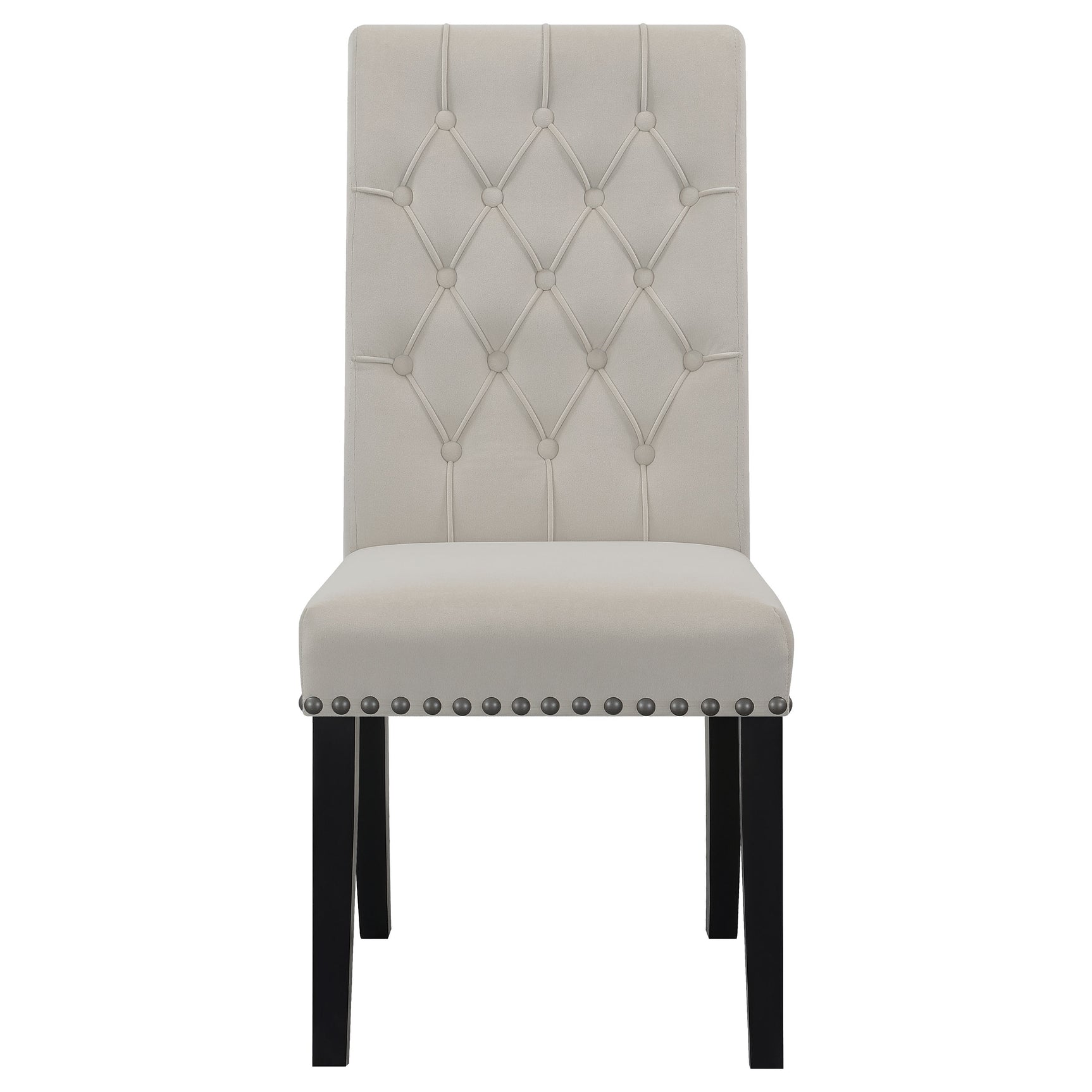 detail view of Sherry Sand Round Marble Top Dining Room Set dining room furniture