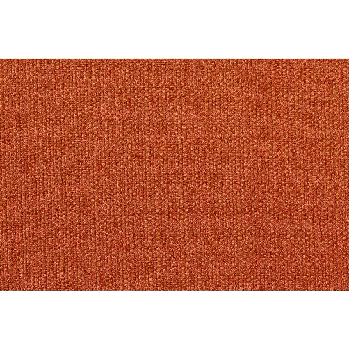 Swatch showing bright orange textured fabric upholstery