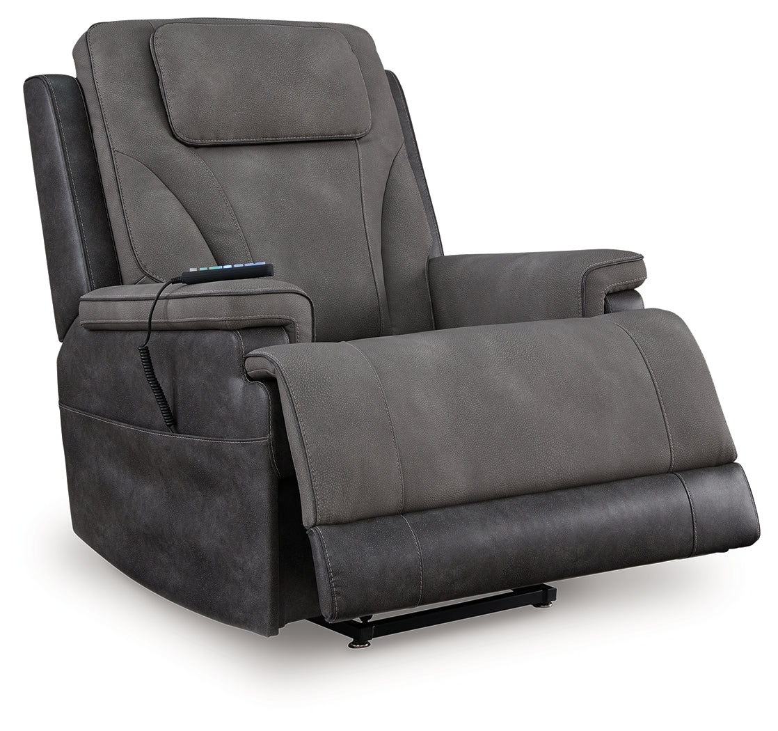 Reclining position of Ashley 4Z-Peaceful Pause power lift recliner