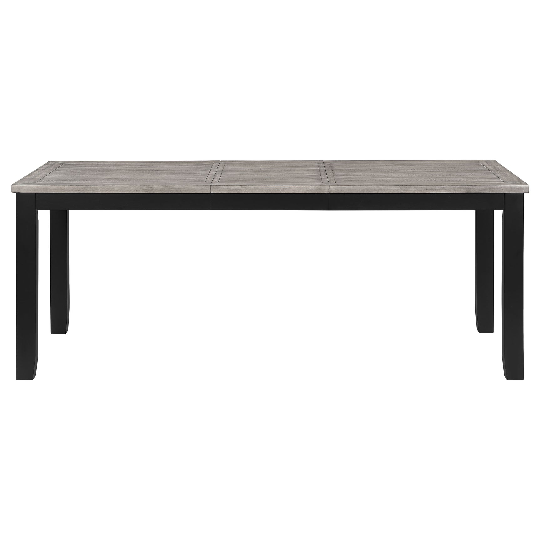Room angle showing extension leaf opened on Elodie dining table
