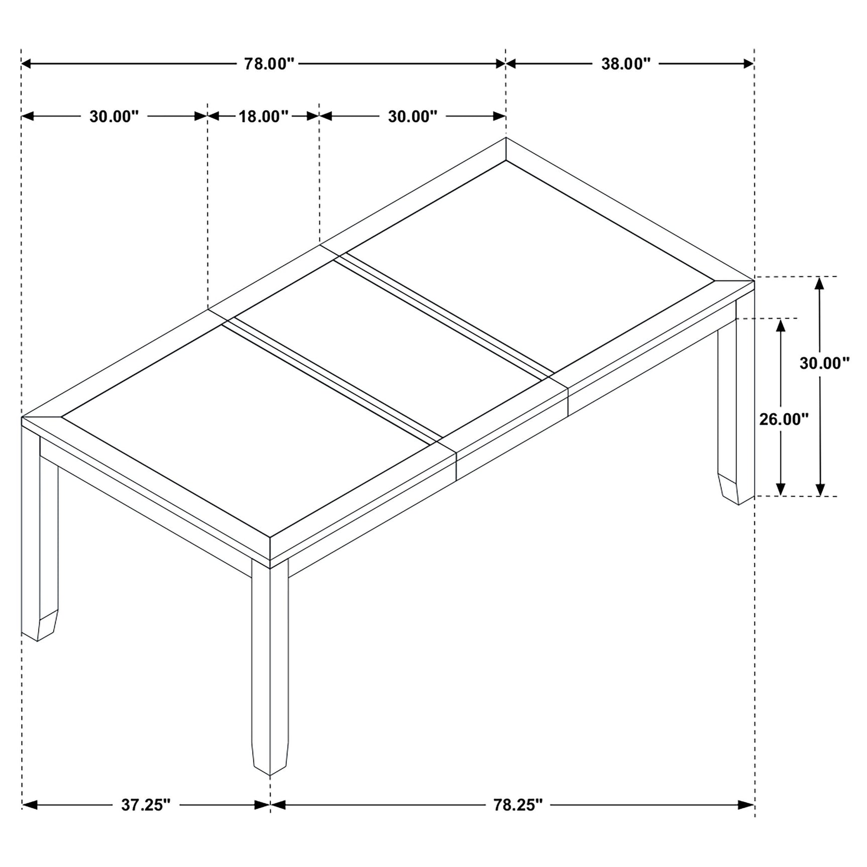 Full room view highlighting Elodie dining set
