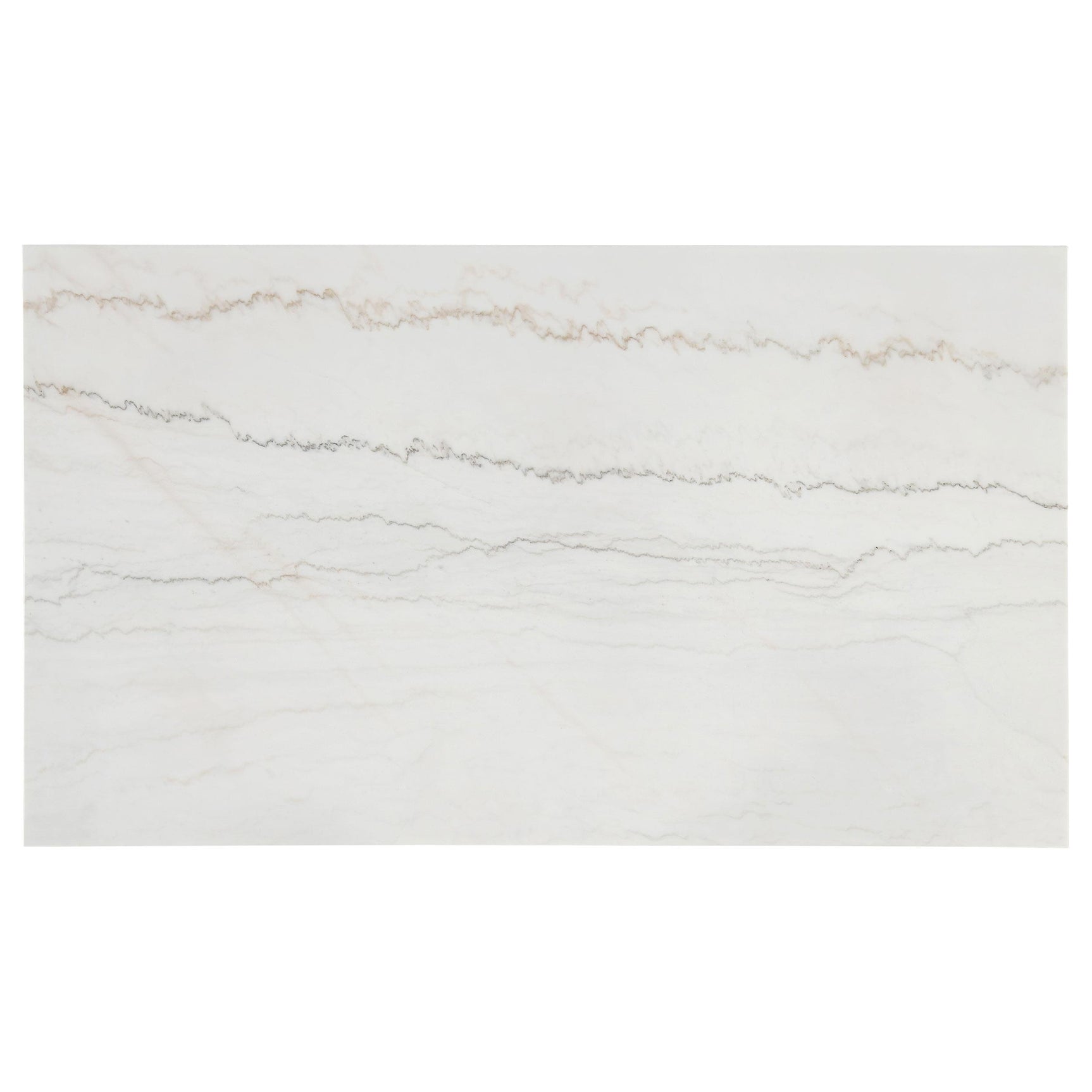 Averill 72-inch rectangular dining table with white marble top and coffee bean base, angled view