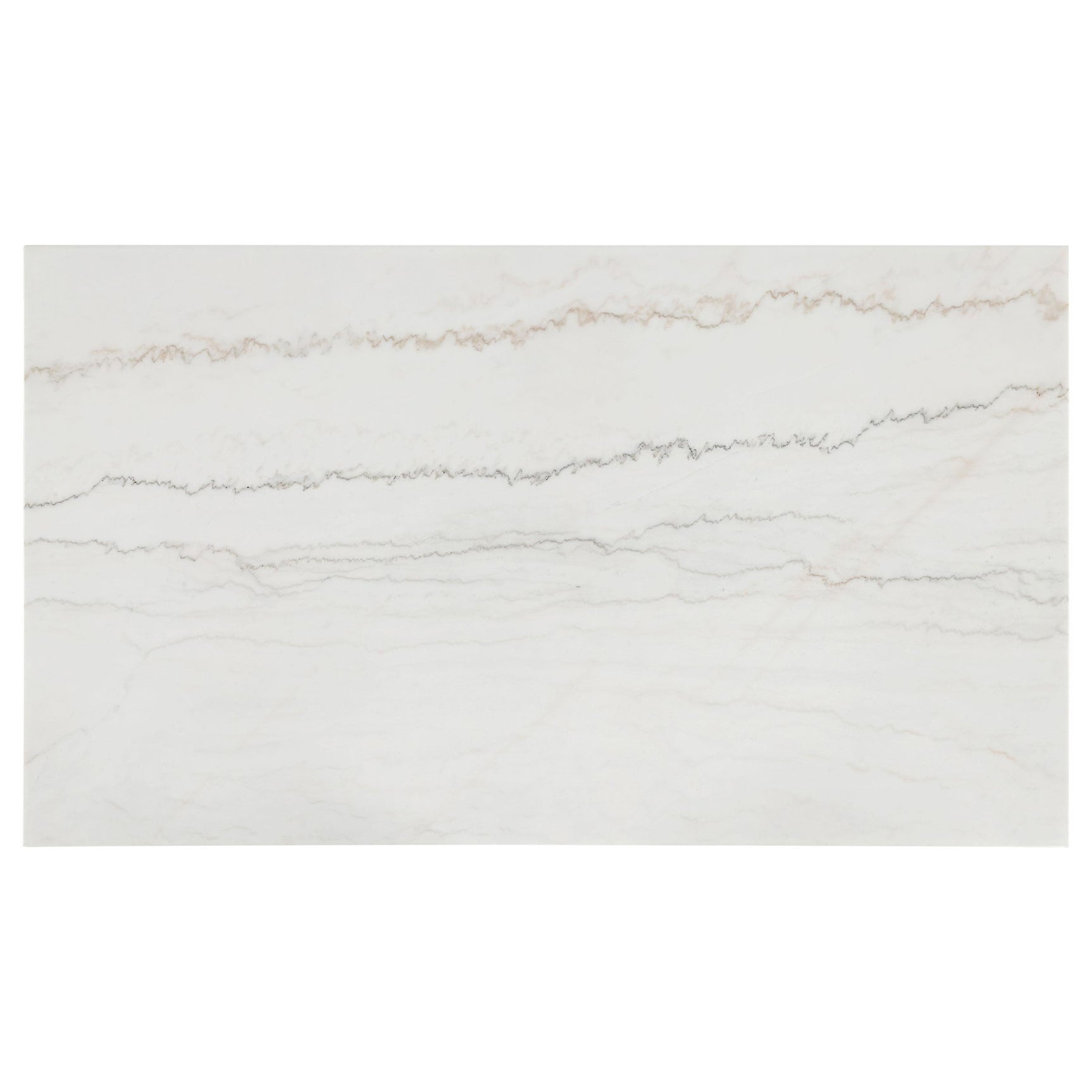 Averill 72-inch rectangular dining table with white marble top and coffee bean base, angled view