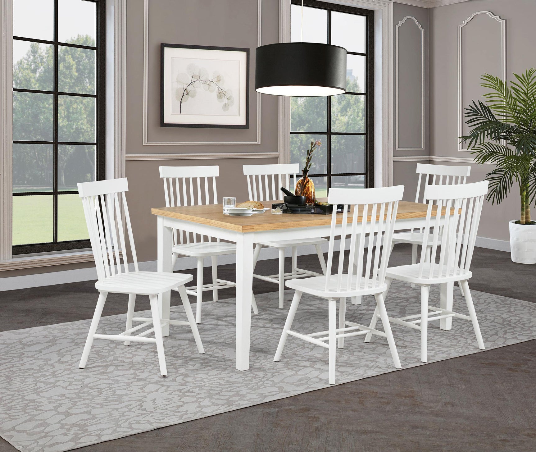 Andrews dining table leg and floor protector detail