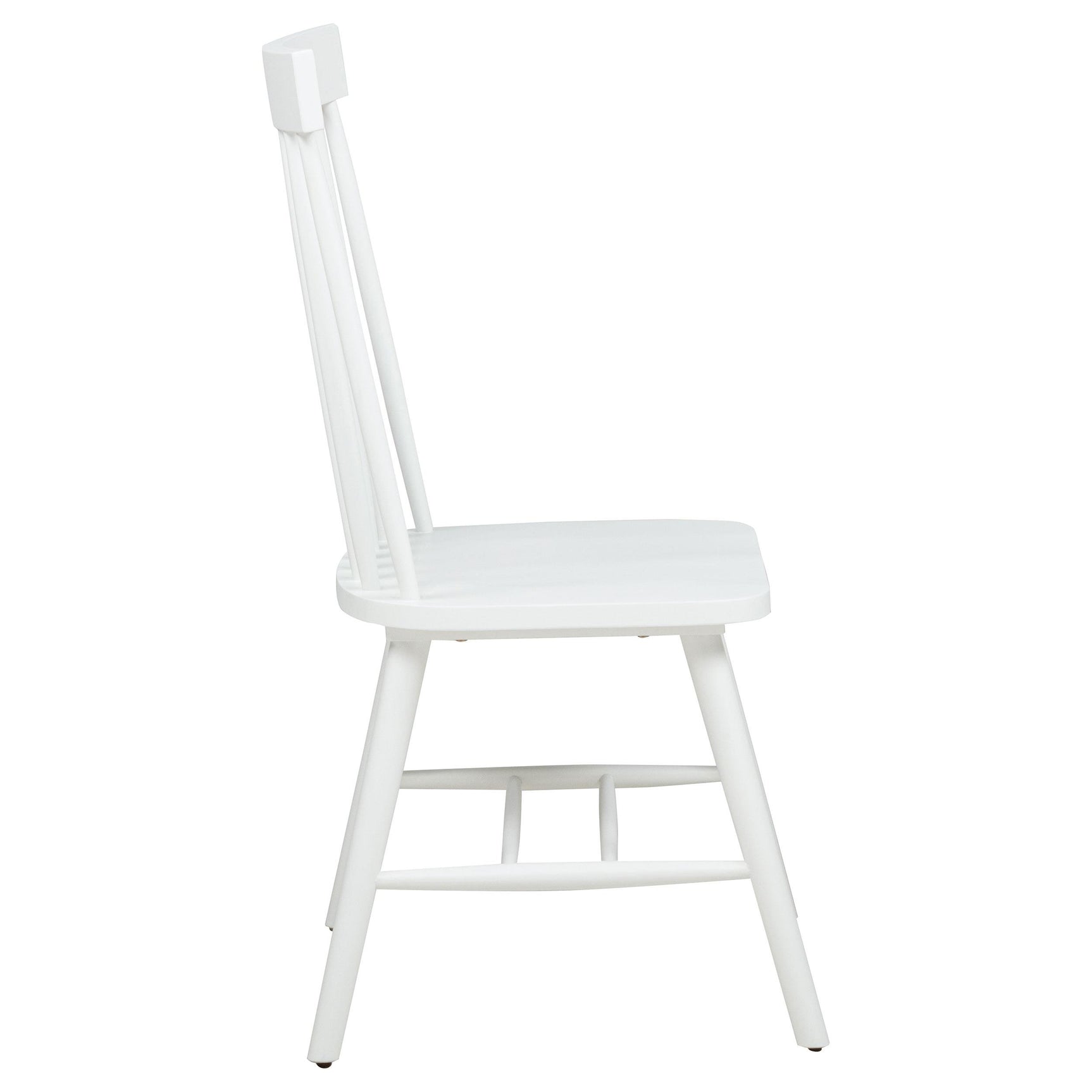 Andrews Windsor dining side chair white front view