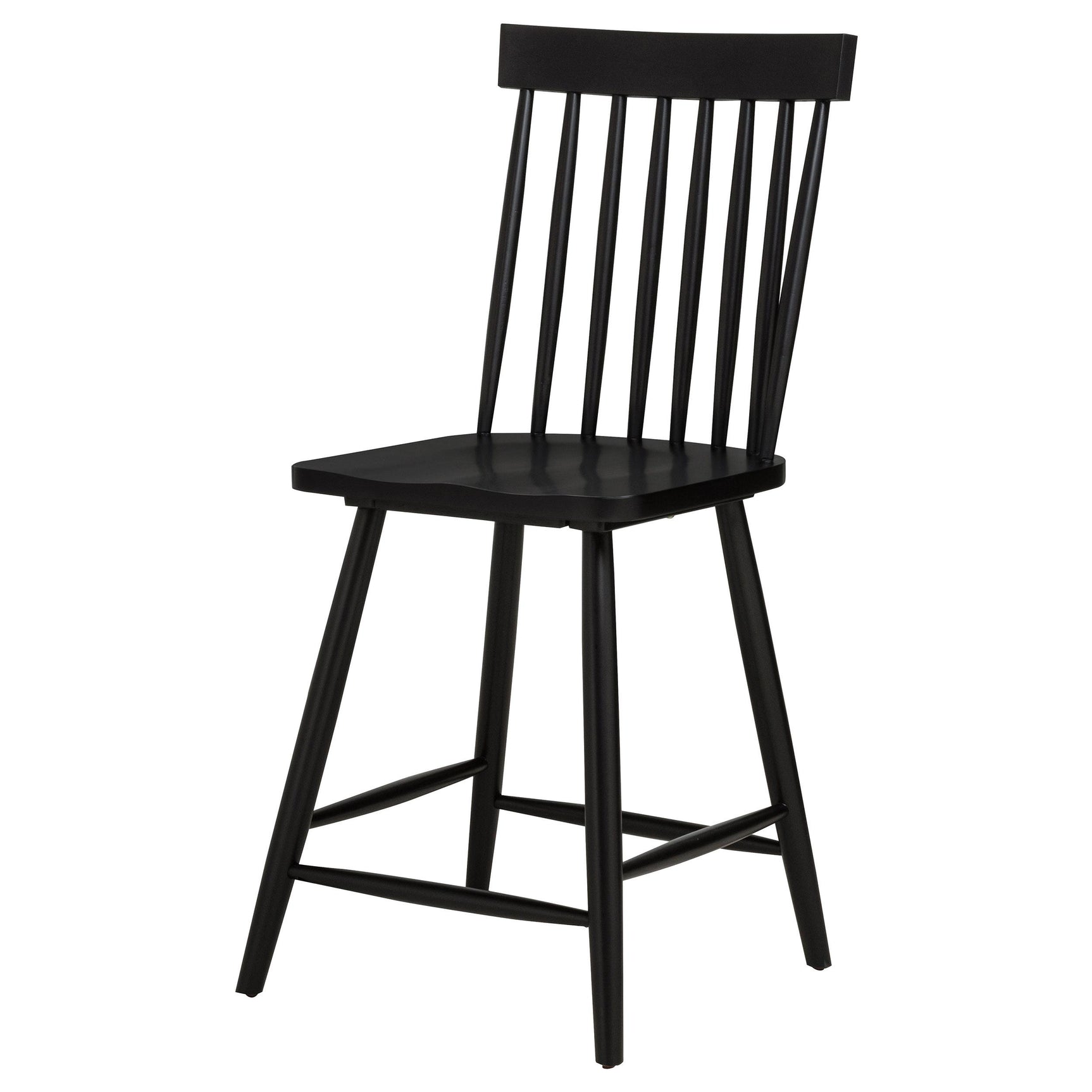 Close-up of bucket style scooped wood seat