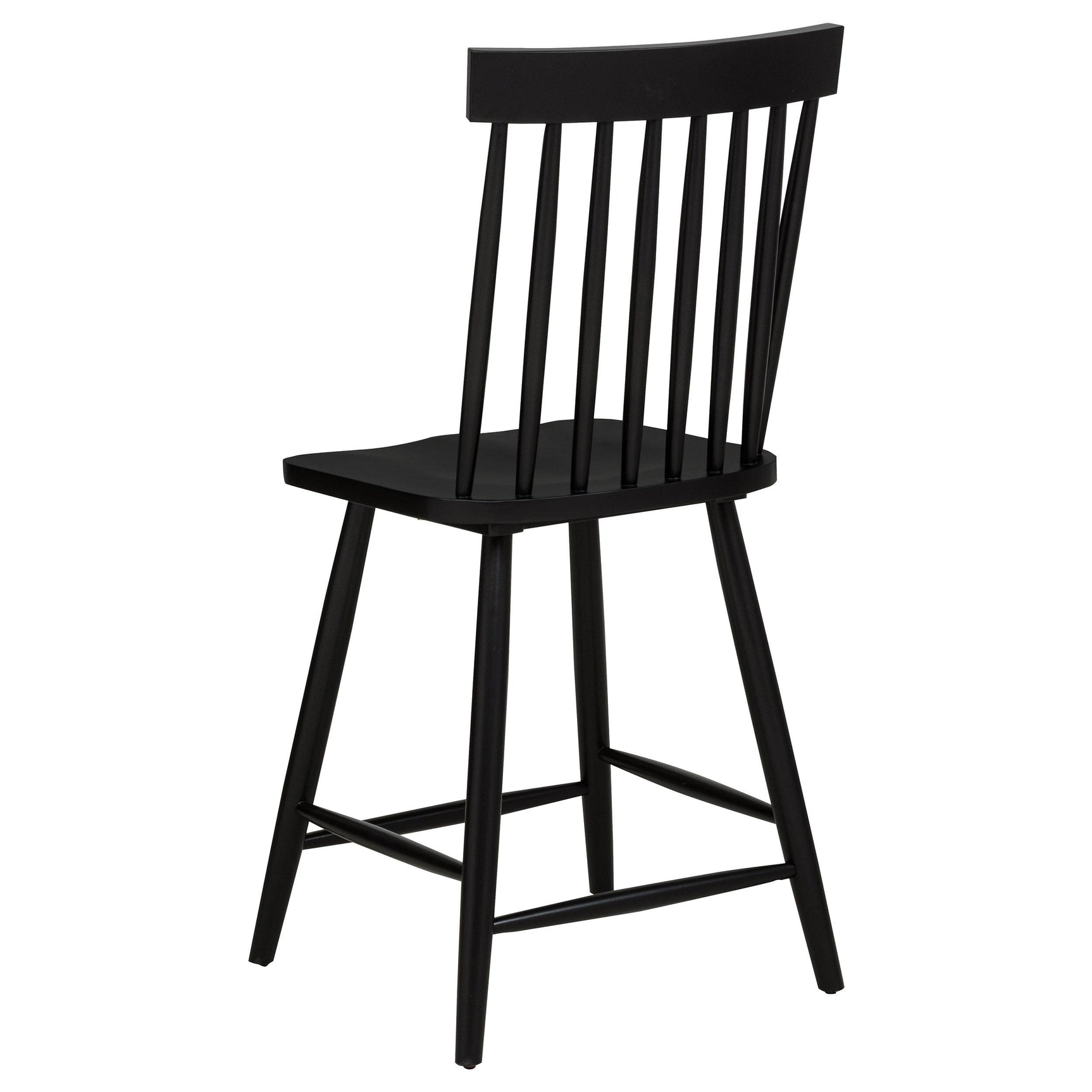 Chair assembled and placed at counter height table