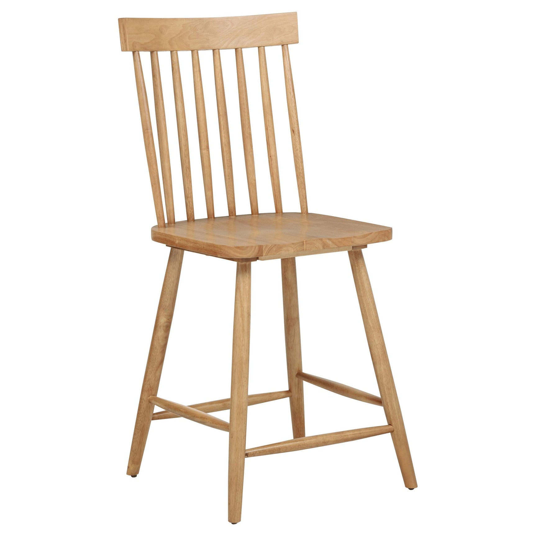 Close-up of seat and angled legs of Andrews Windsor chair