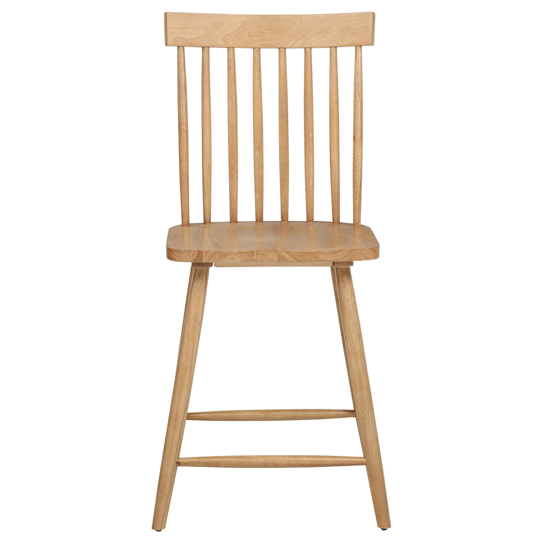 Angled legs and double stretchers detail on Andrews Windsor chair