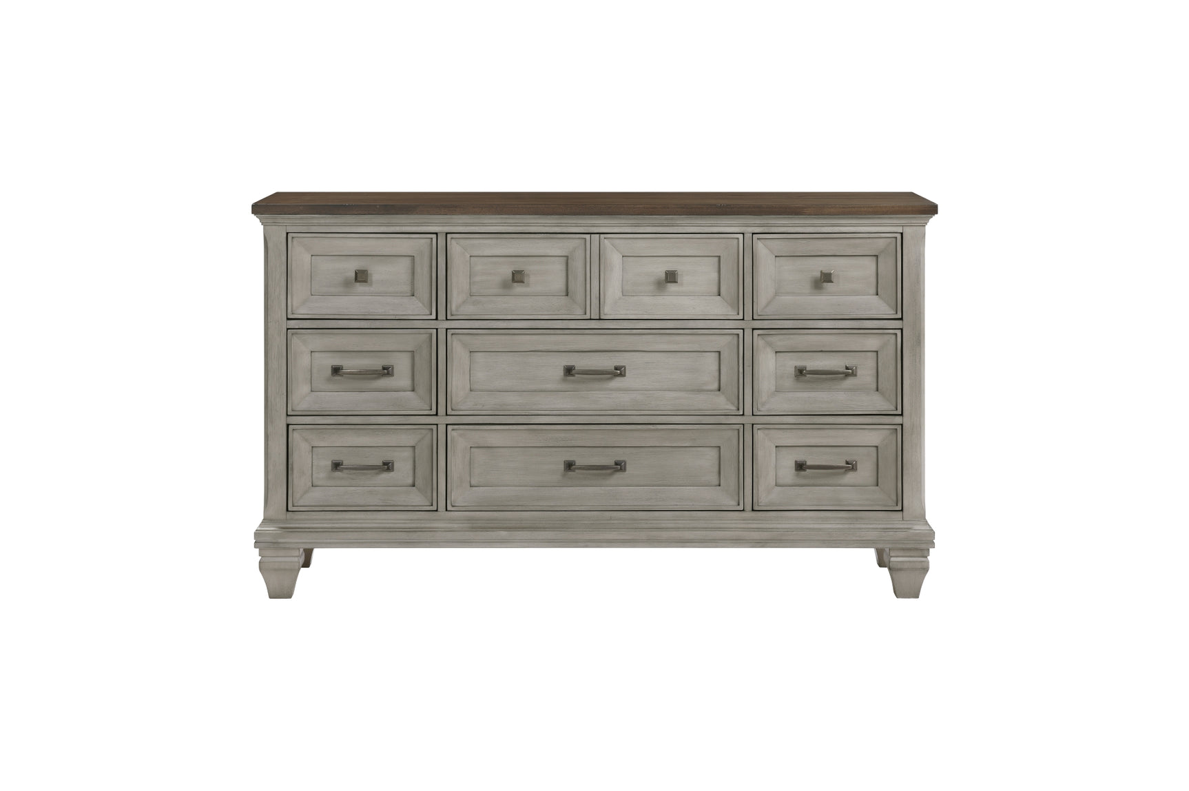 main view side Renton Gray queen nightstand