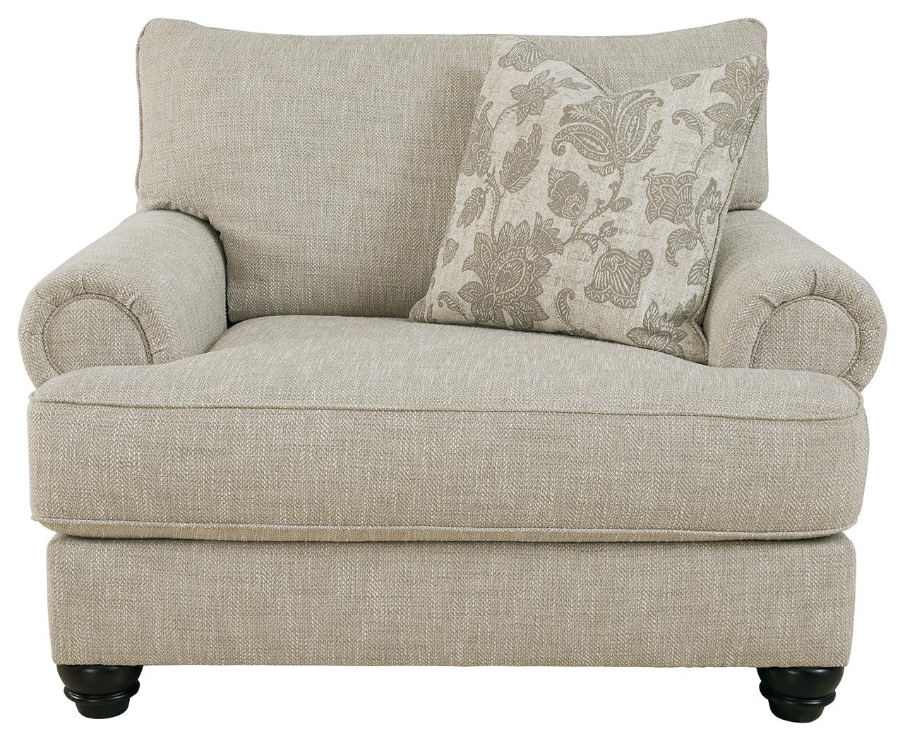 Asanti Oversized Chair close-up of cushion and fabric texture
