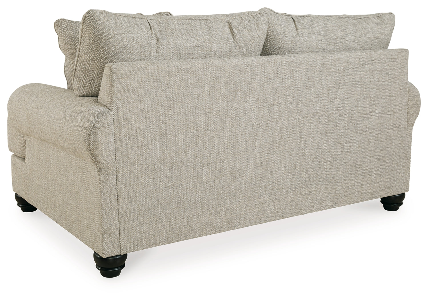 back view of Asanti Fog Sofa and Loveseat