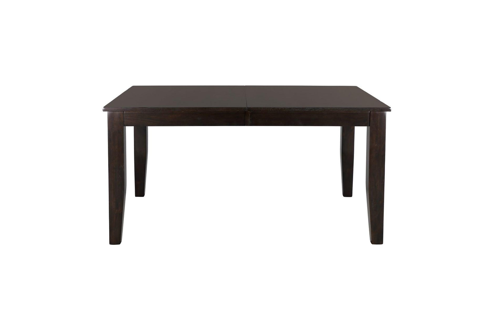 Crown Point Brown Modern Contemporary Faux Leather Seat Rectangular Dining Room Set - Ella Furniture