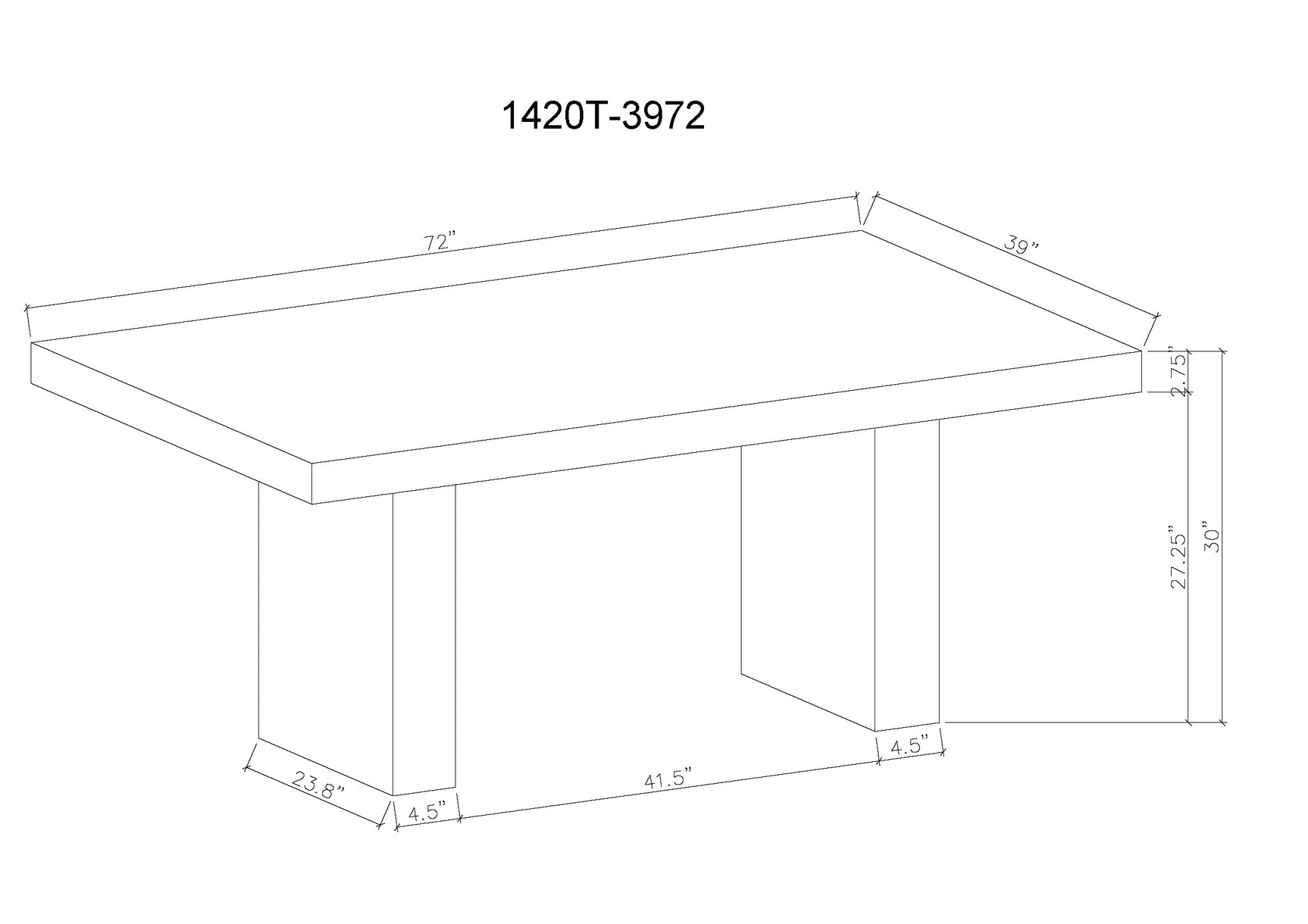 main image of Vega dining table setup