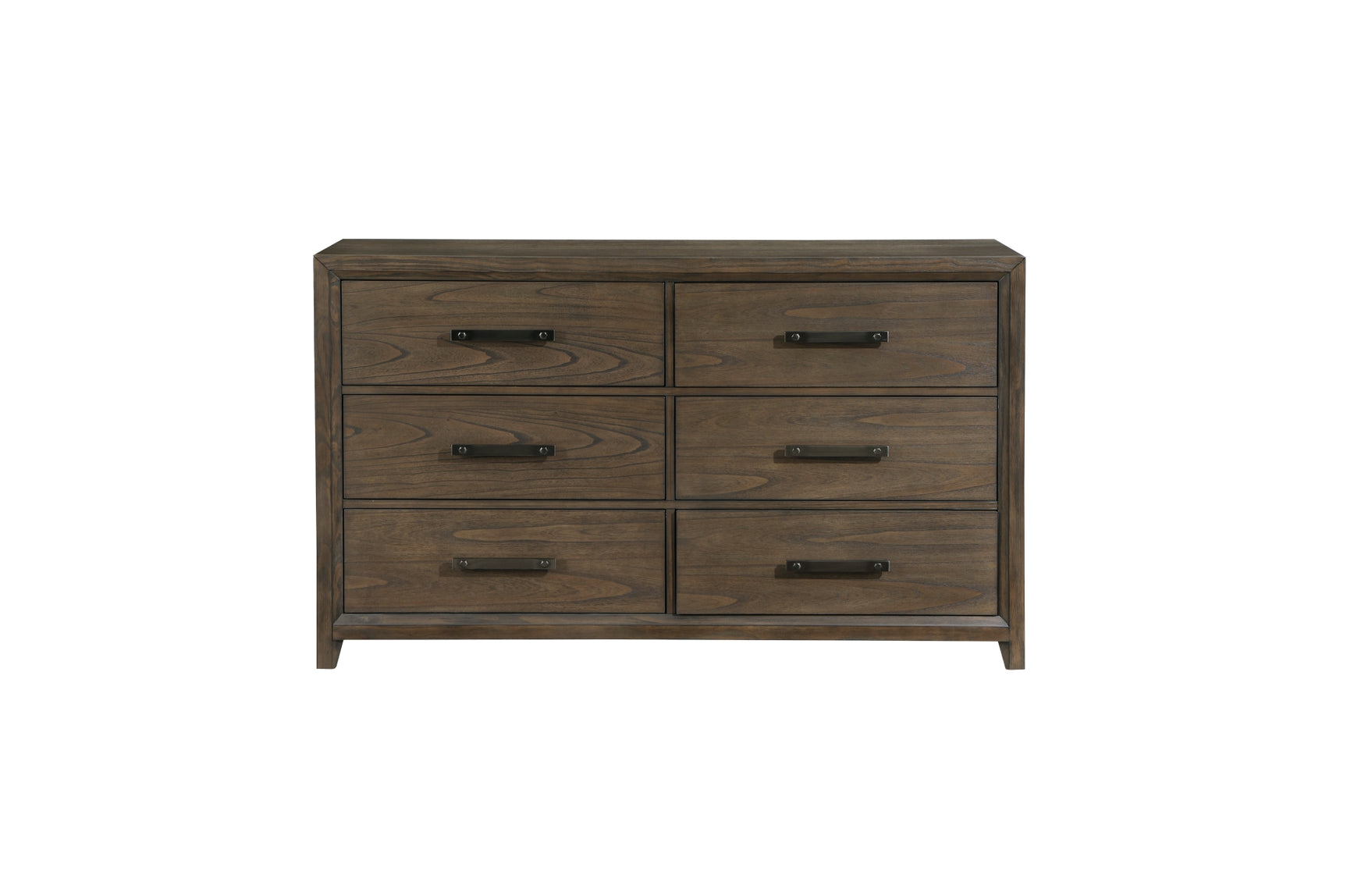 bedroom view of Cambridge Brown Upholstered Storage Bedroom Set bed