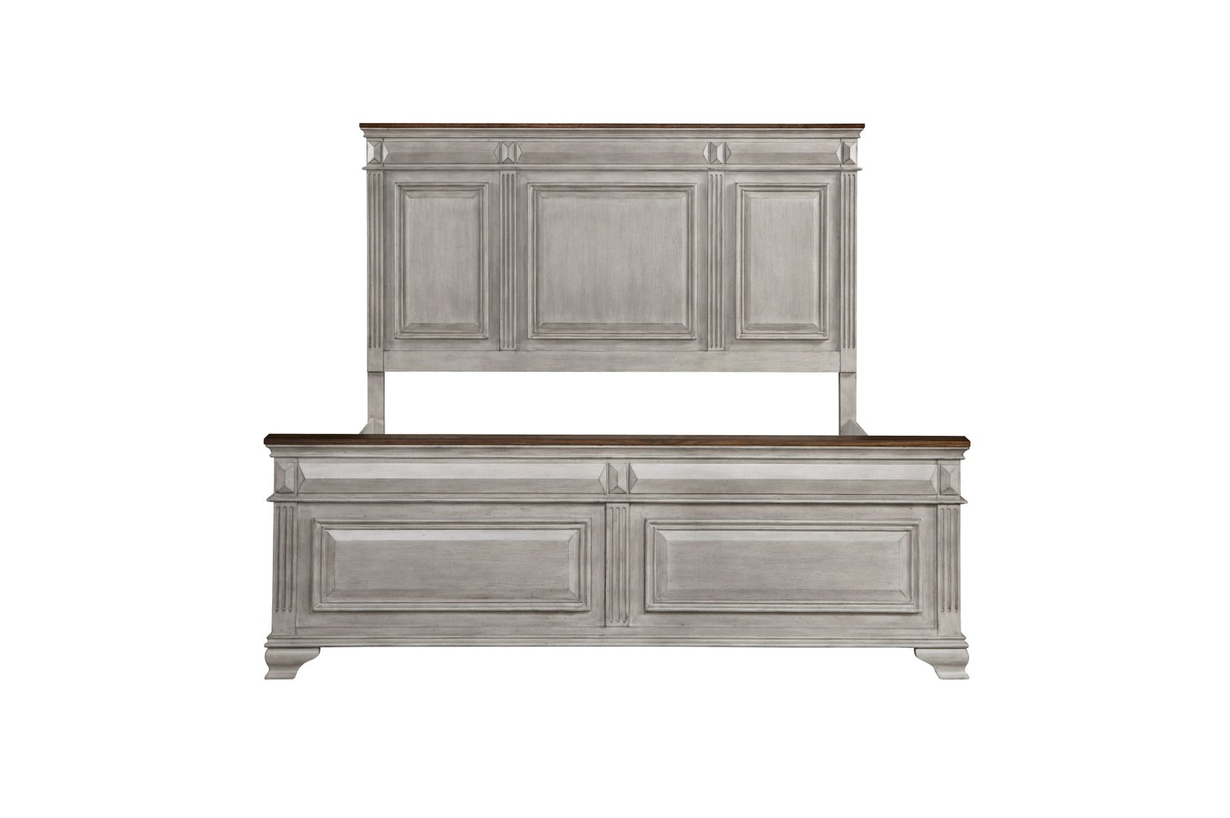 Main view of Marquette Gray panel bed