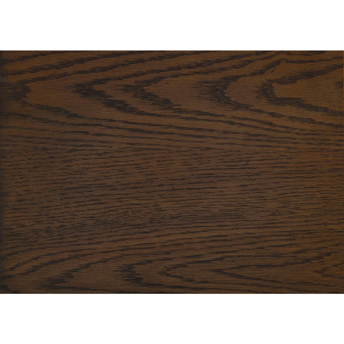 Detailed view of Marquette gray brown oak veneer bed panel