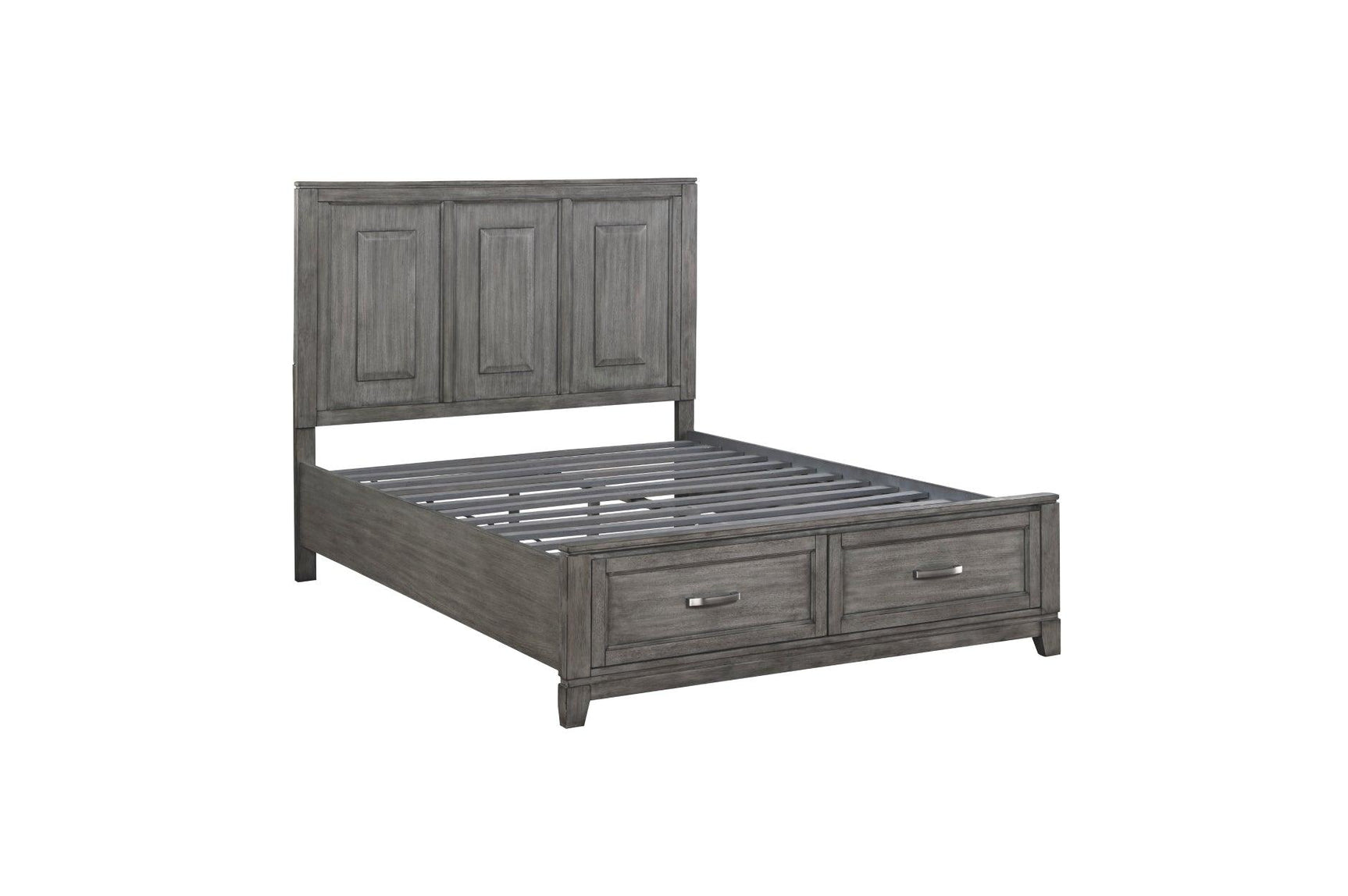 Garretson Gray Storage Bedroom Set dresser and mirror view
