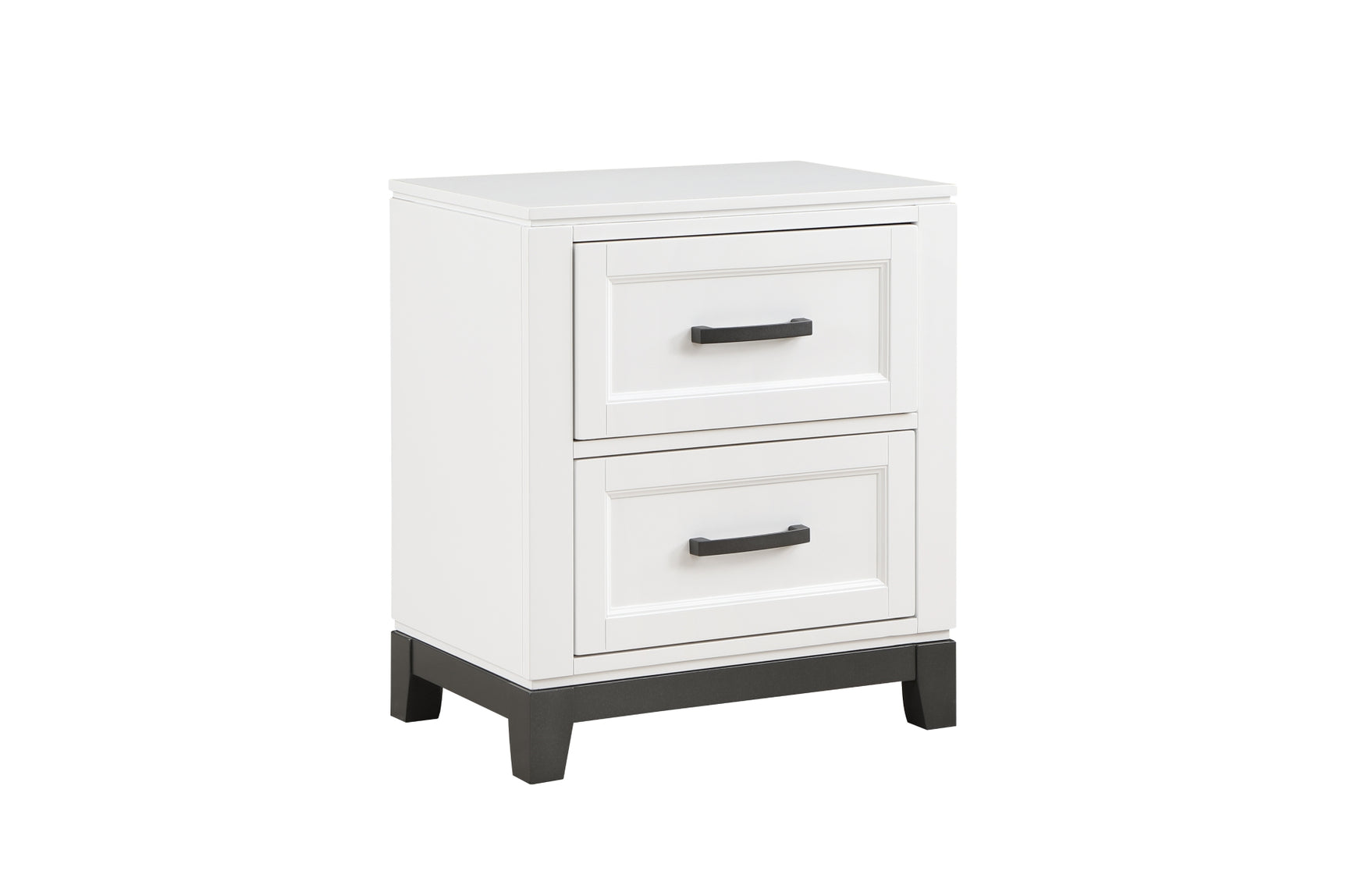 Main view of Garretson White Storage Platform Bedroom Set bed