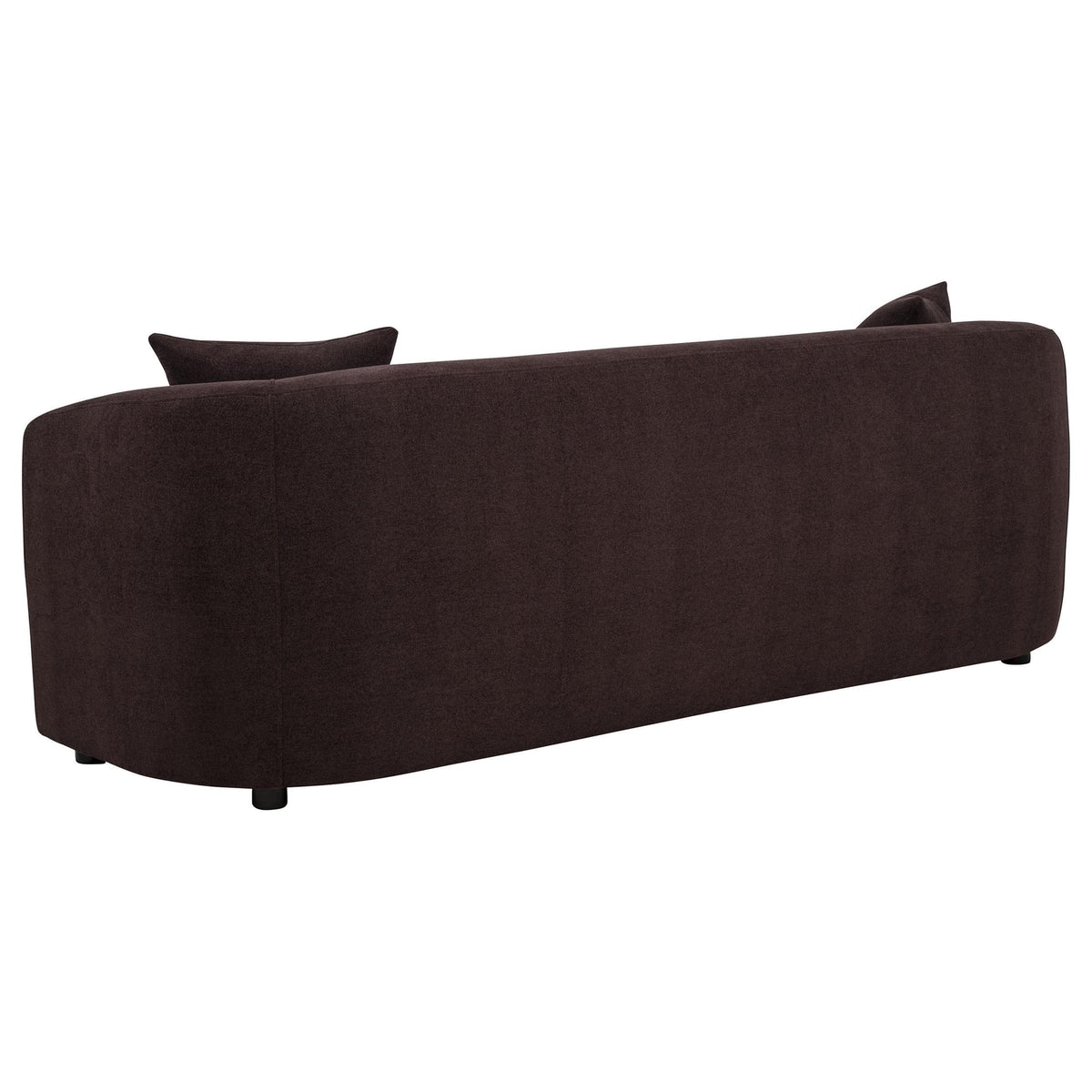 Delroy 3-Piece Stationary Sofa Set in Aubergine Polyester — product image 3