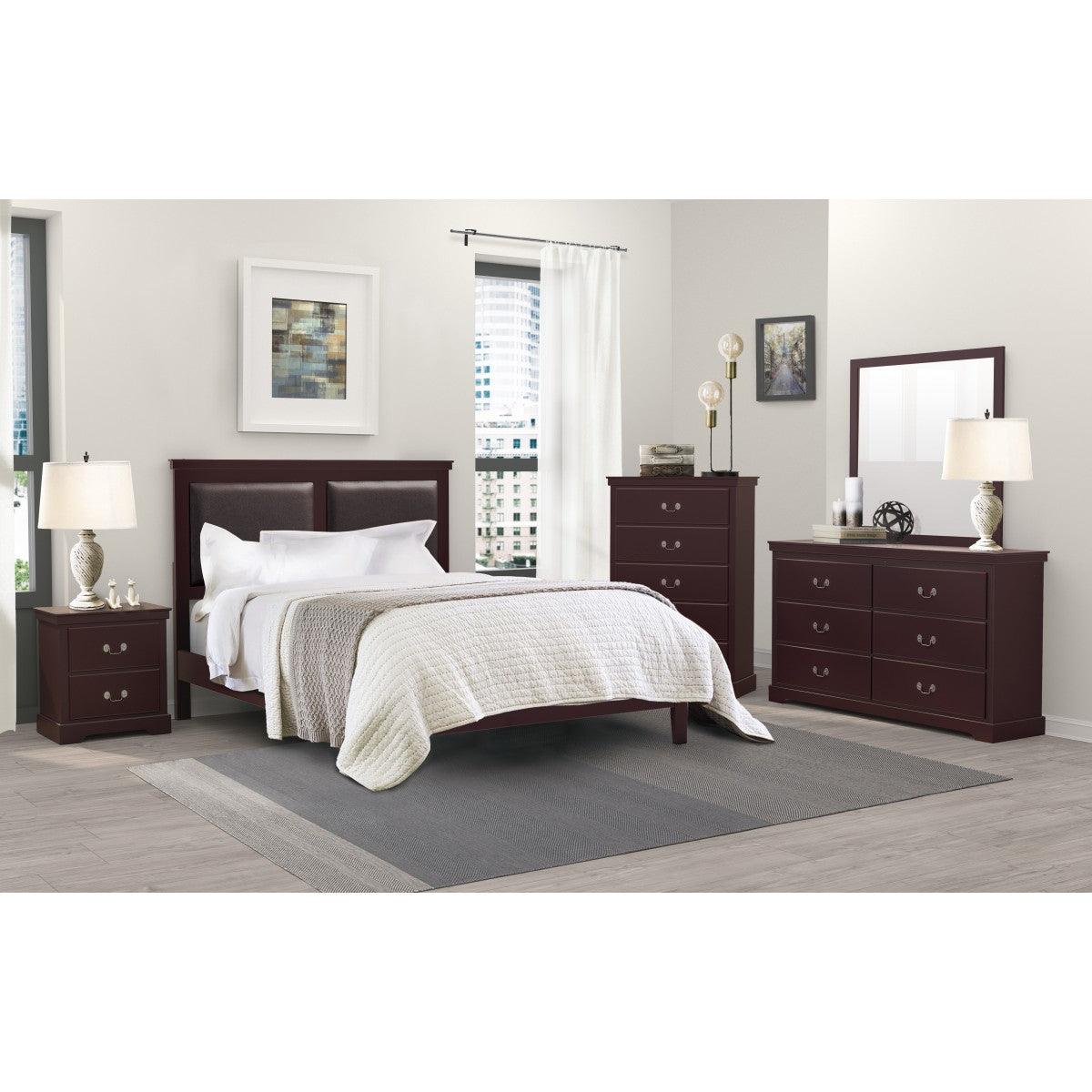 Seabright Full Platform Bed 3D rendered view