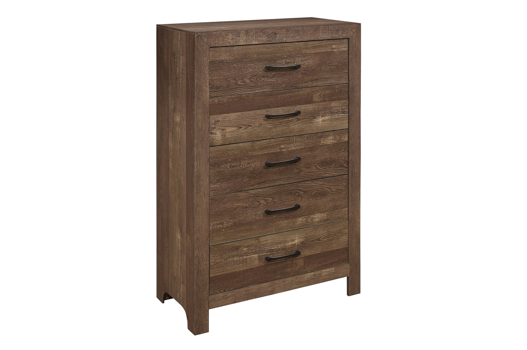 Corbin Rustic Brown Panel Bedroom Set main bed view