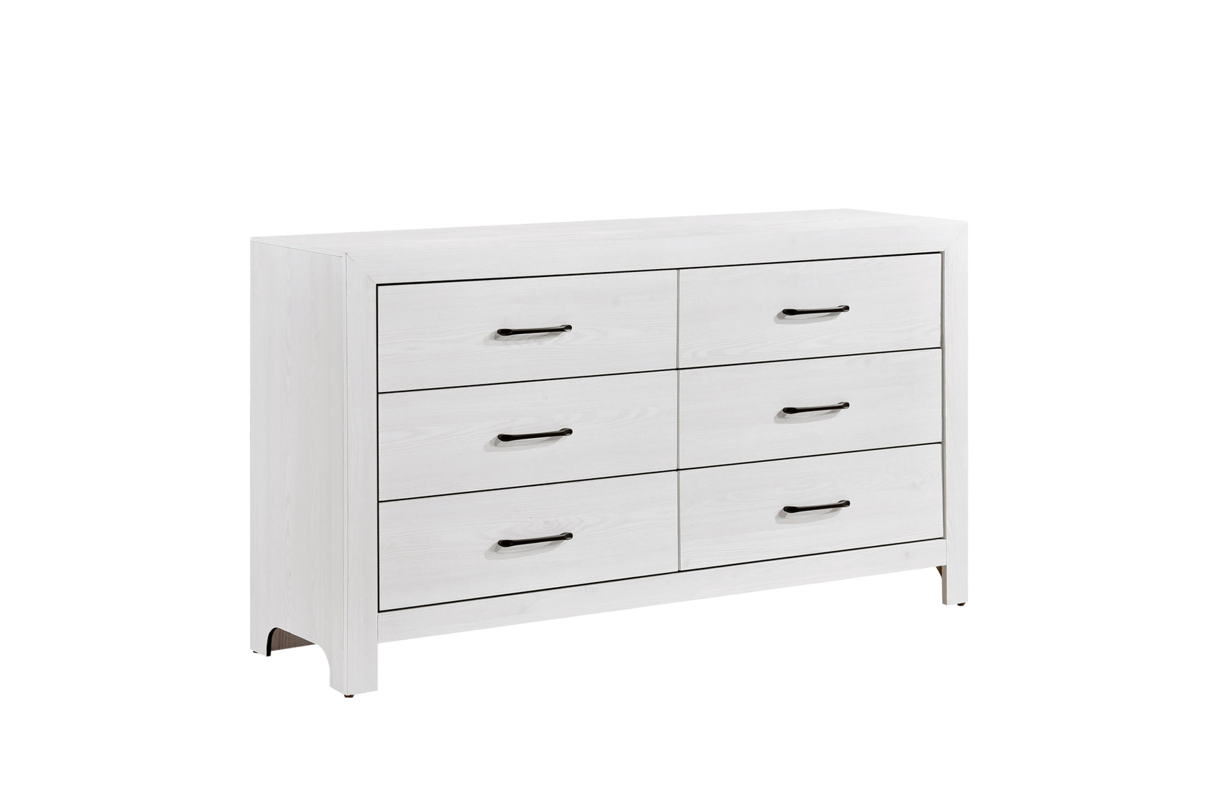 Corbin Rustic White Panel Bedroom Set nightstand detailed side