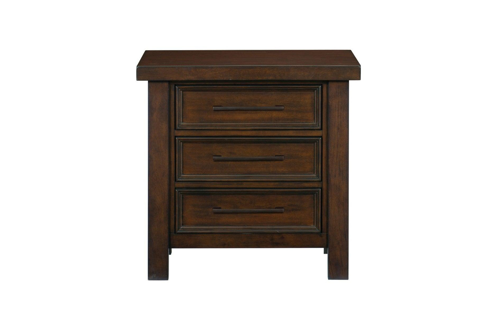 Logandale Brown Modern Transitional Solid Wood Sleigh Bedroom Set - Ella Furniture