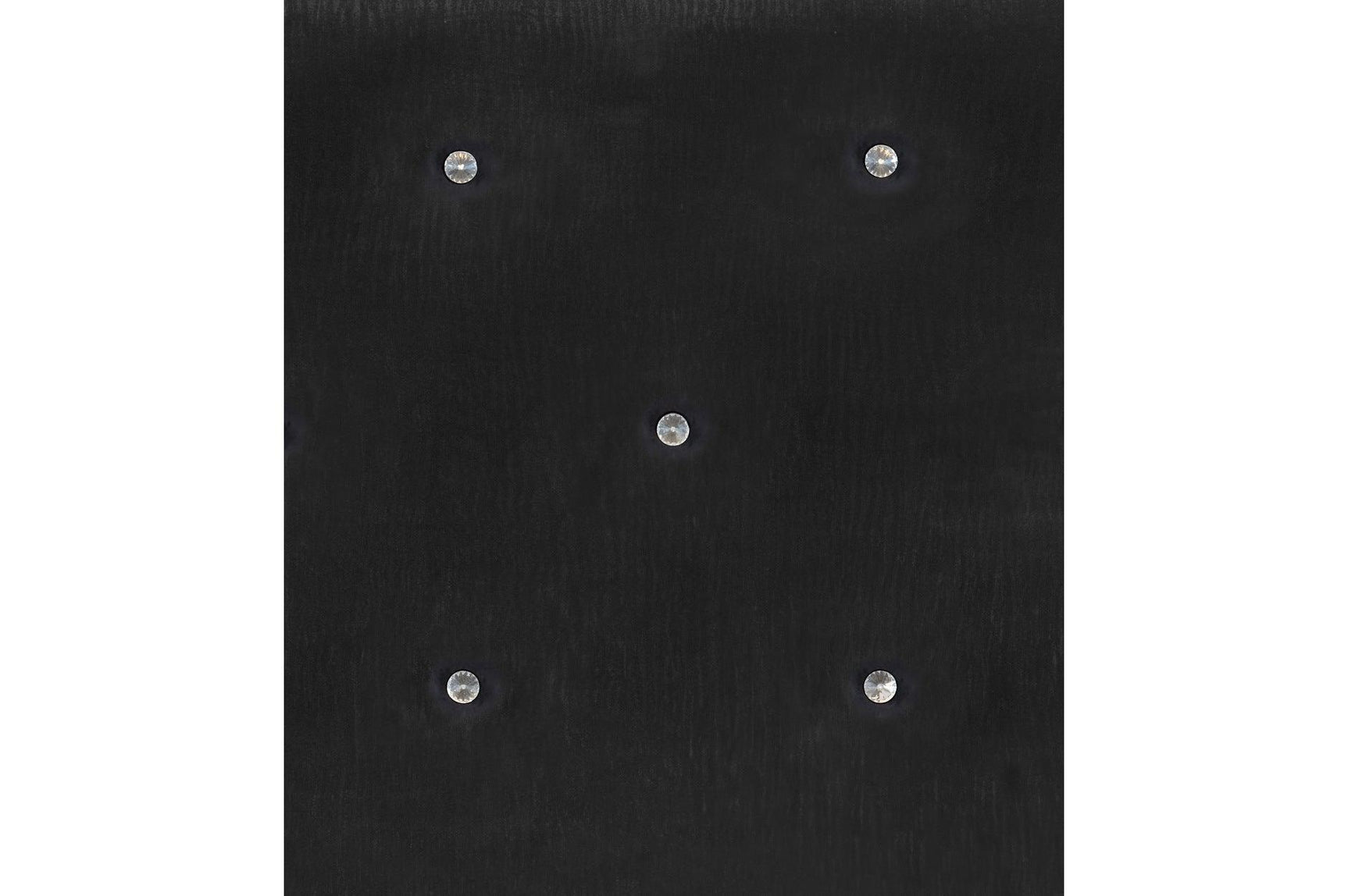 bedroom view of Salon Black Faux Leather Tufted LED Panel Bedroom Set bed