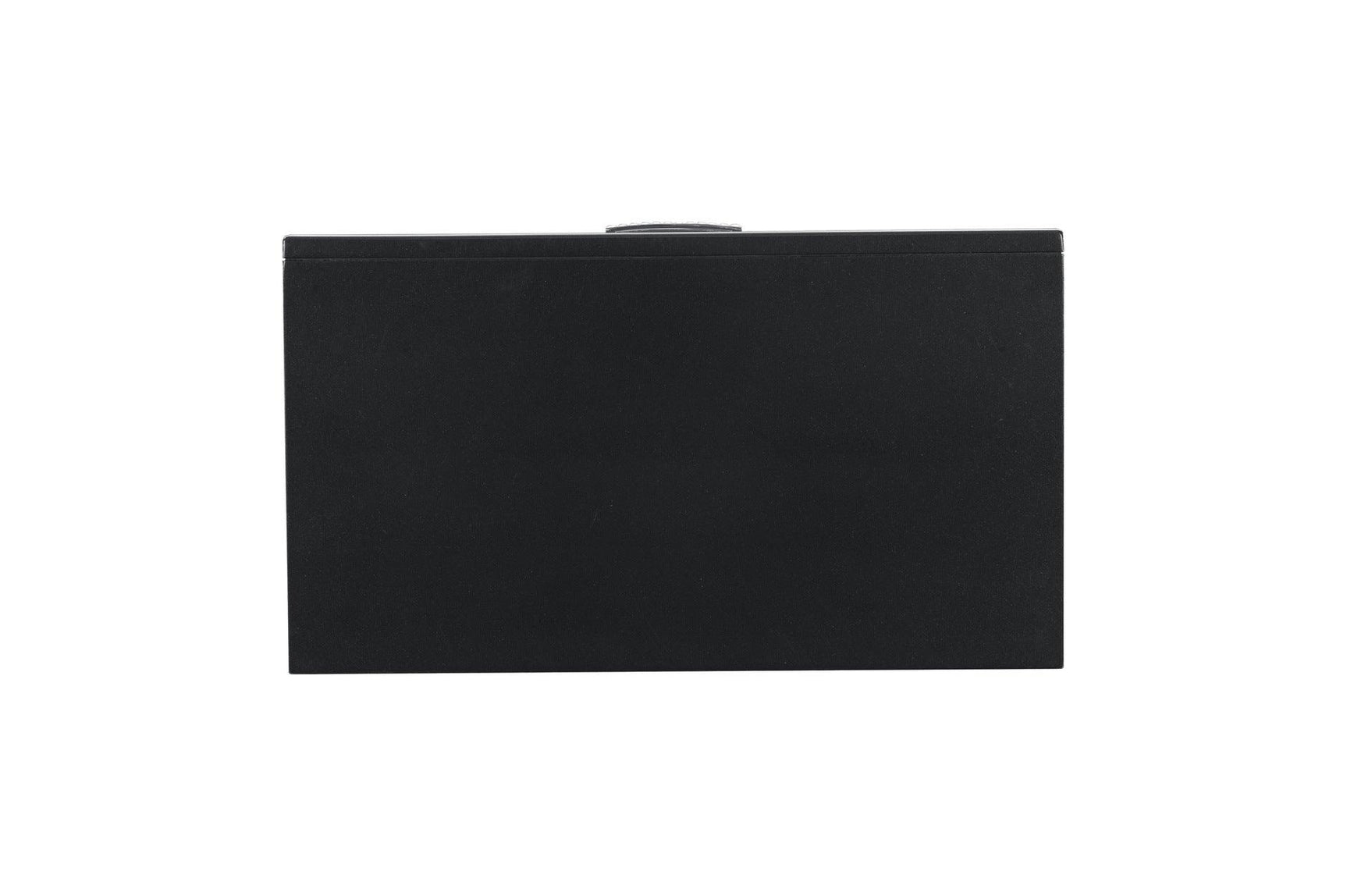 main view of Salon Black Faux Leather Tufted LED Panel Bedroom Set bed